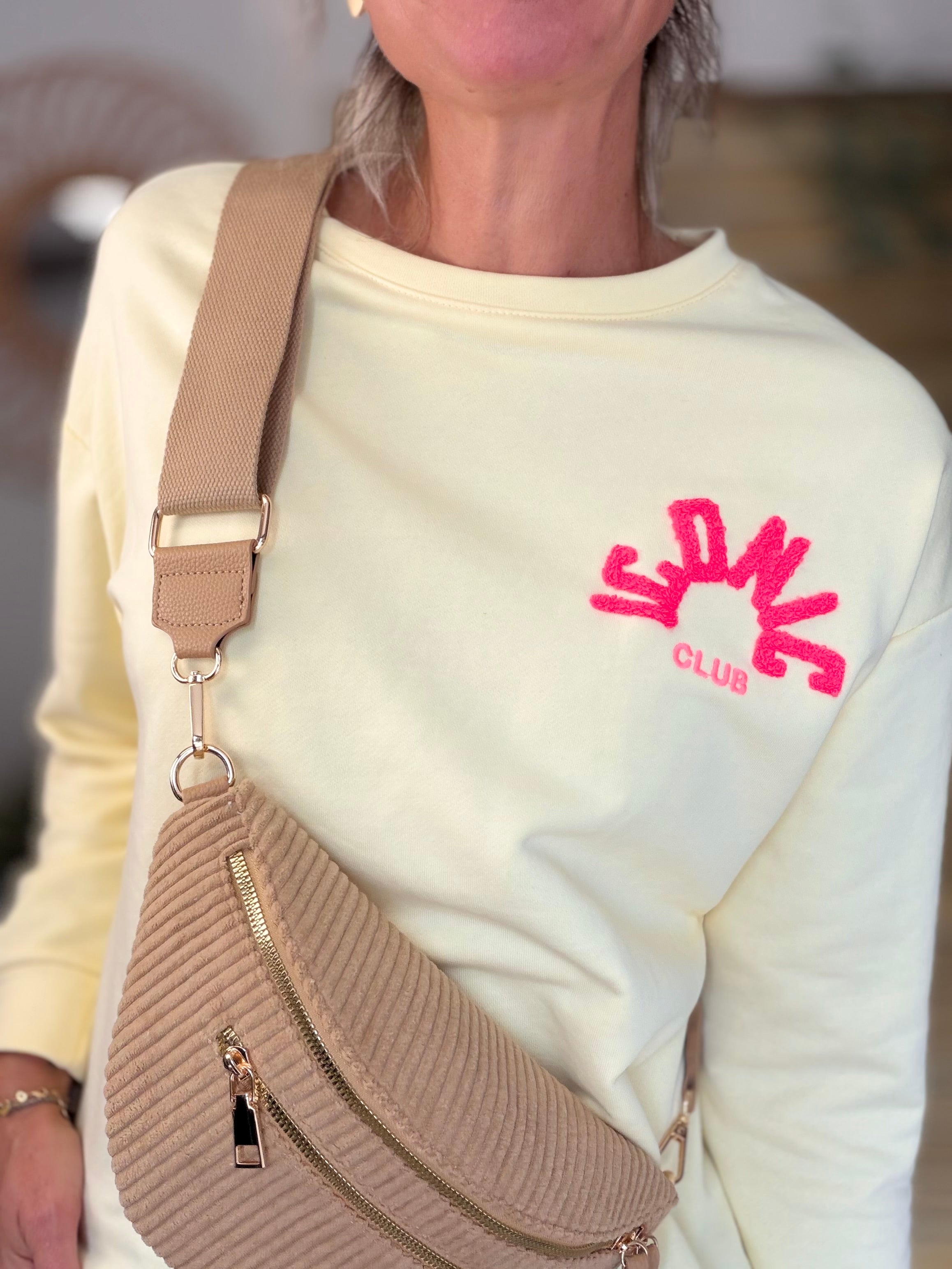 Sweat ICONIC multicolore - NORA Jaune