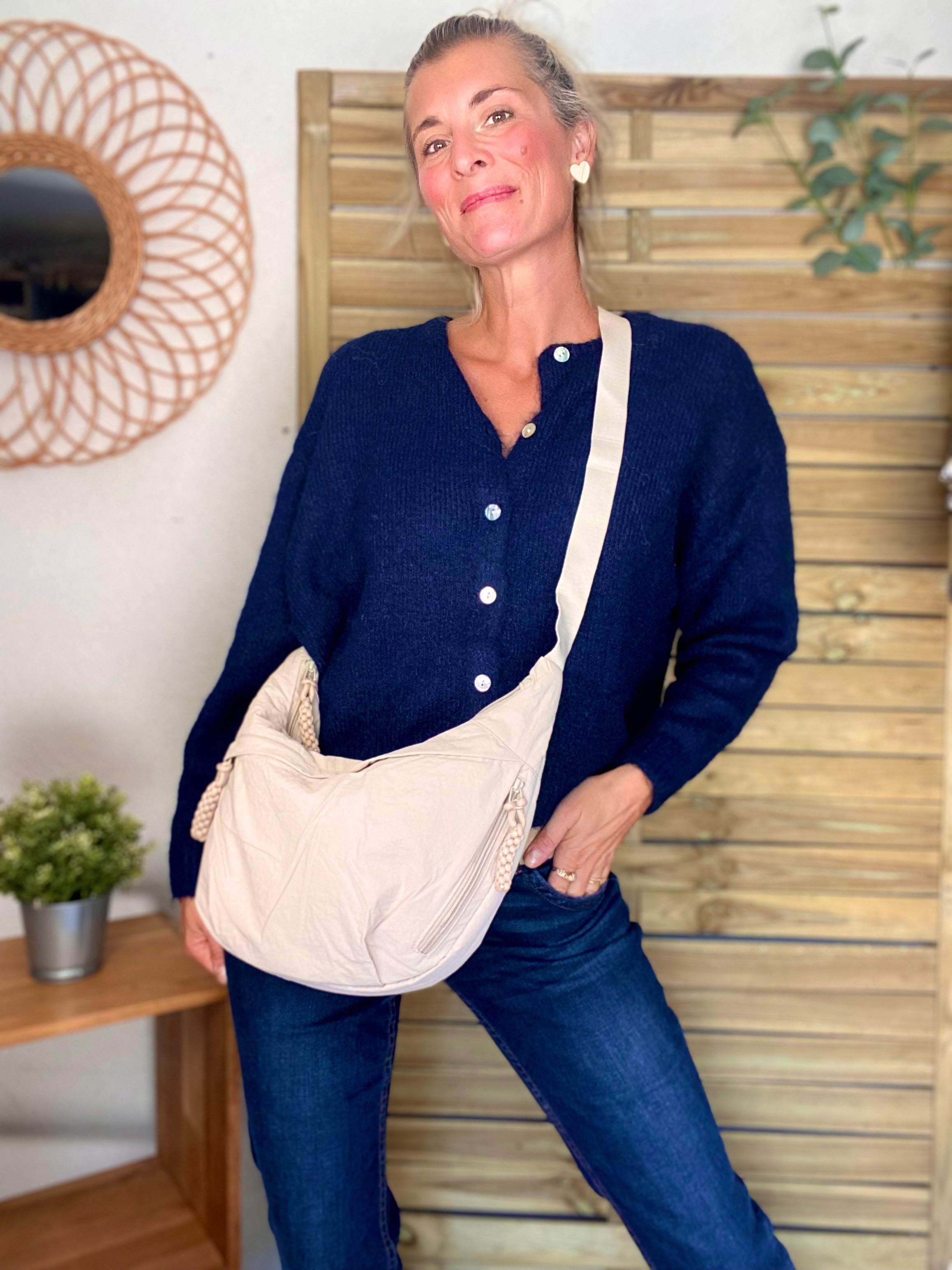 Gilet en maille SYDNEY - Bleu marine