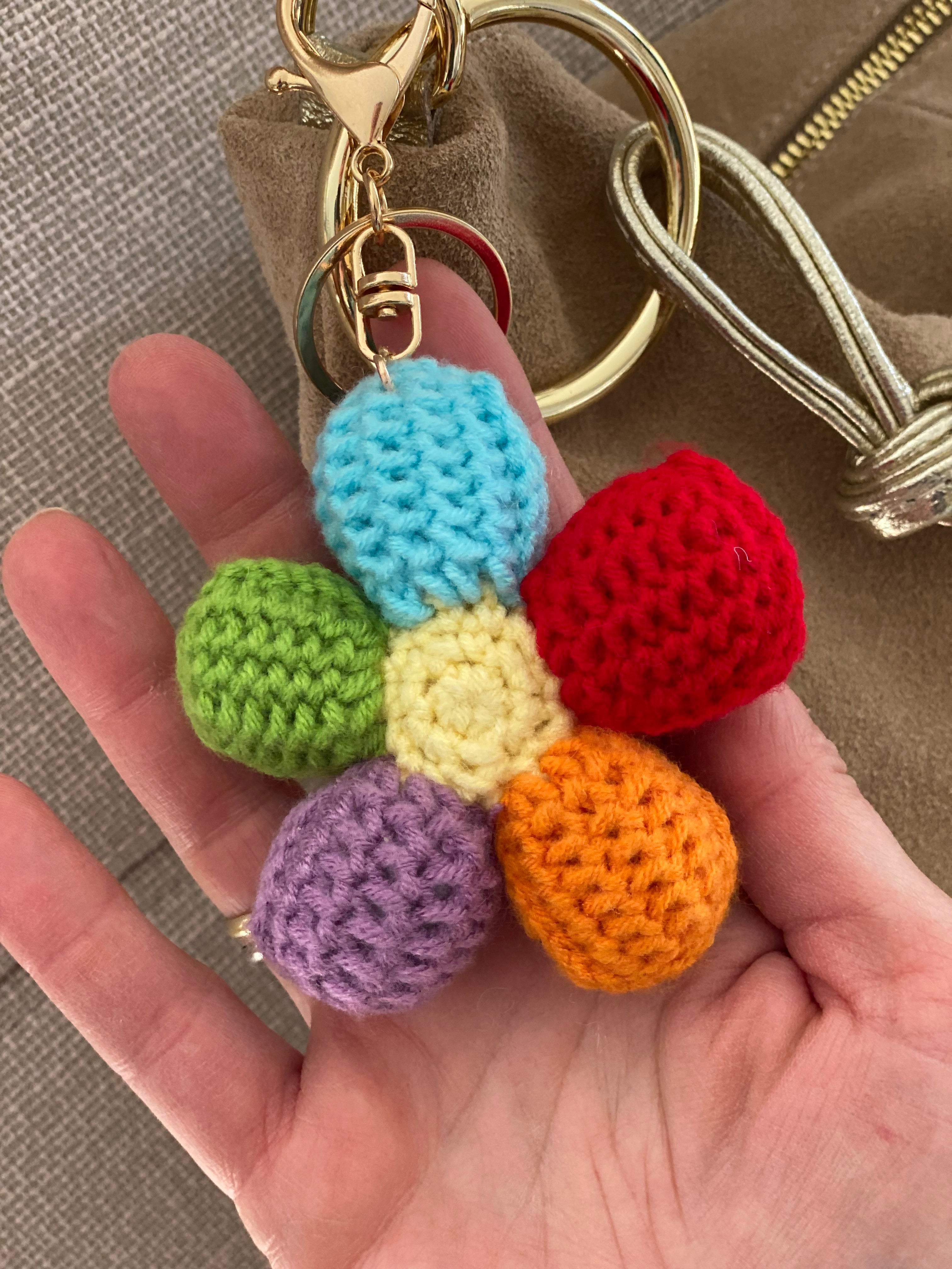 Porte-clefs Grigri en crochet ANATOLE