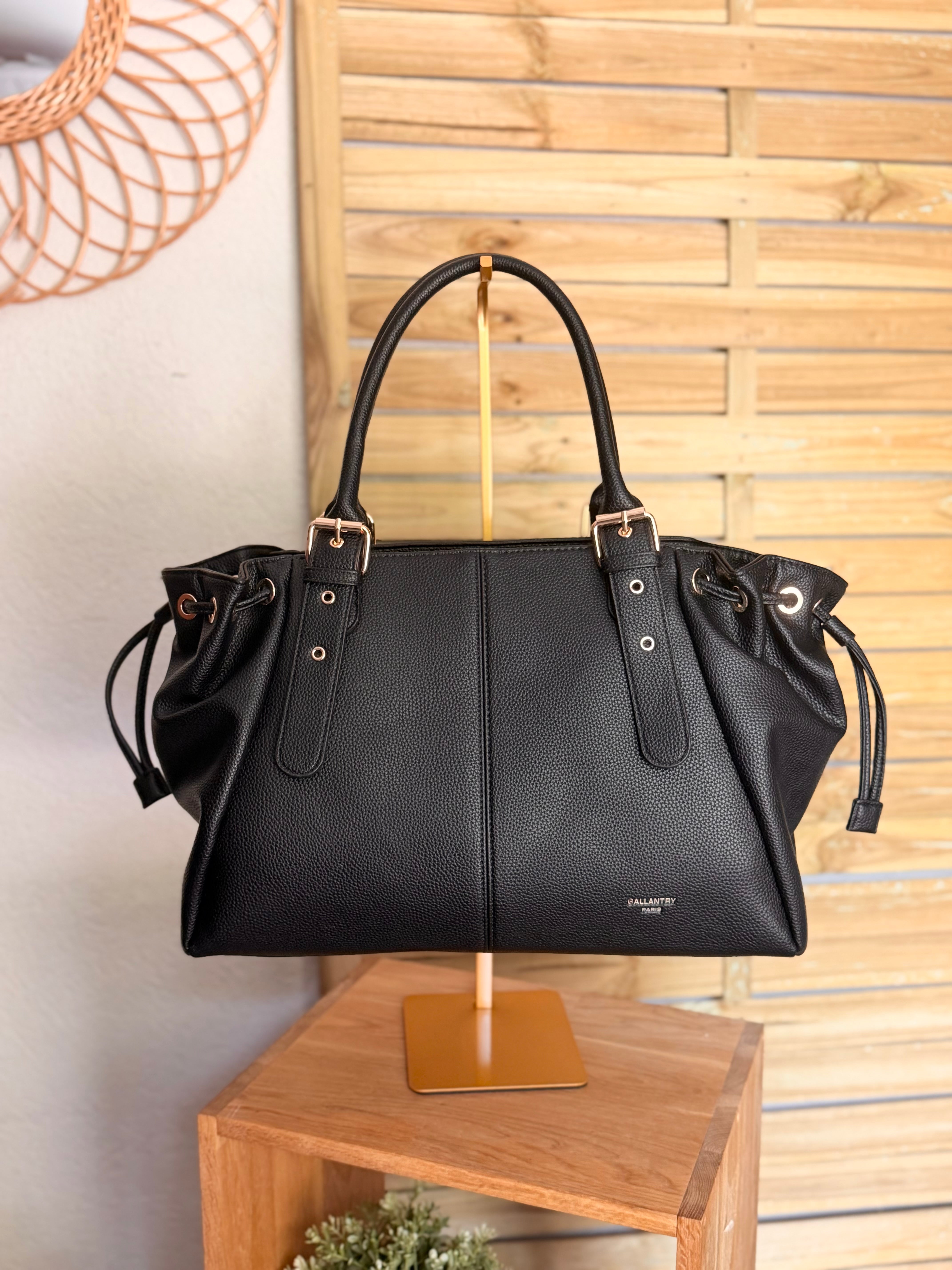 Sac cabas XL simili cuir CLÉA Noir