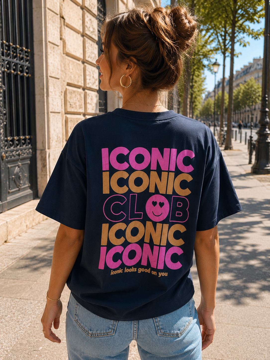 Tee shirt ICONIC CLUB BARBARA - Bleu marine