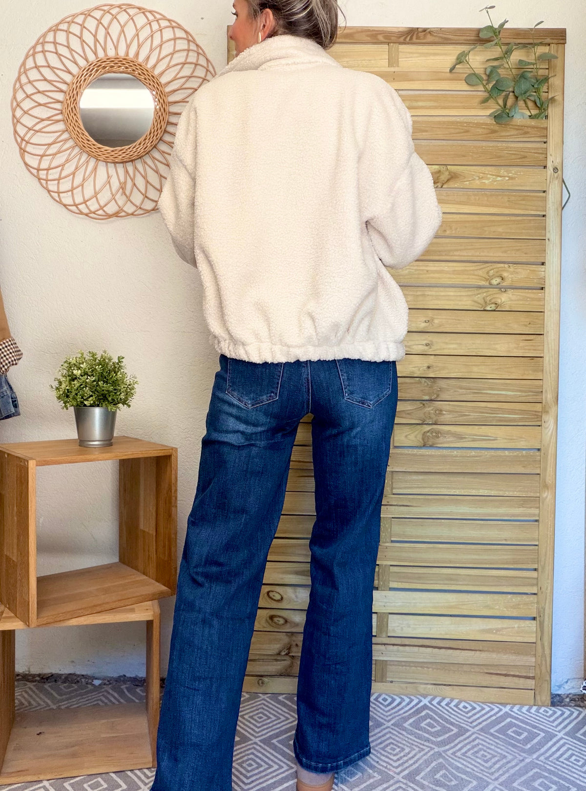 Pantalon Jean Wide leg BAPTISTE Bleu