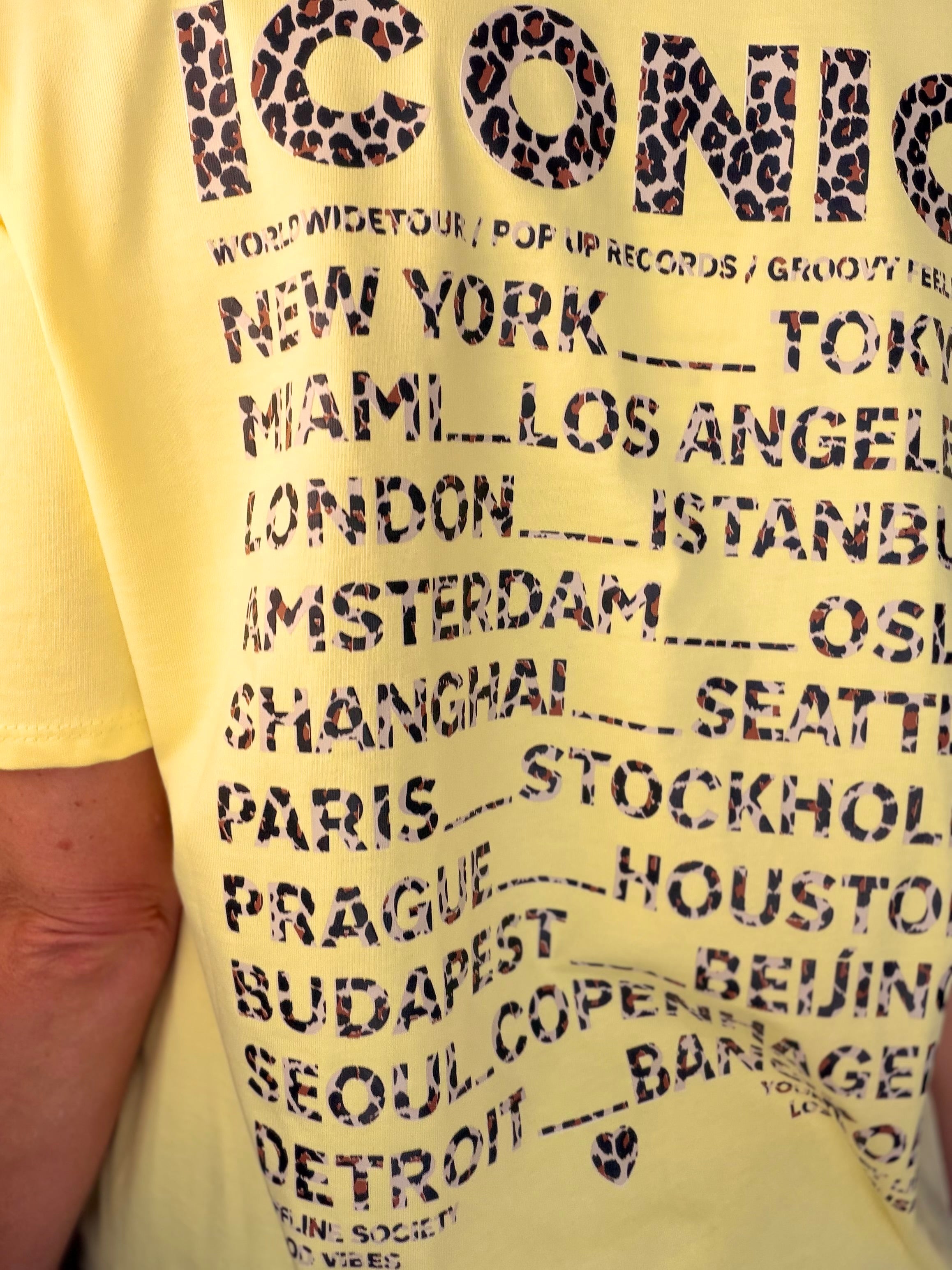 Tee shirt ICONIC Léo LÉONA Jaune