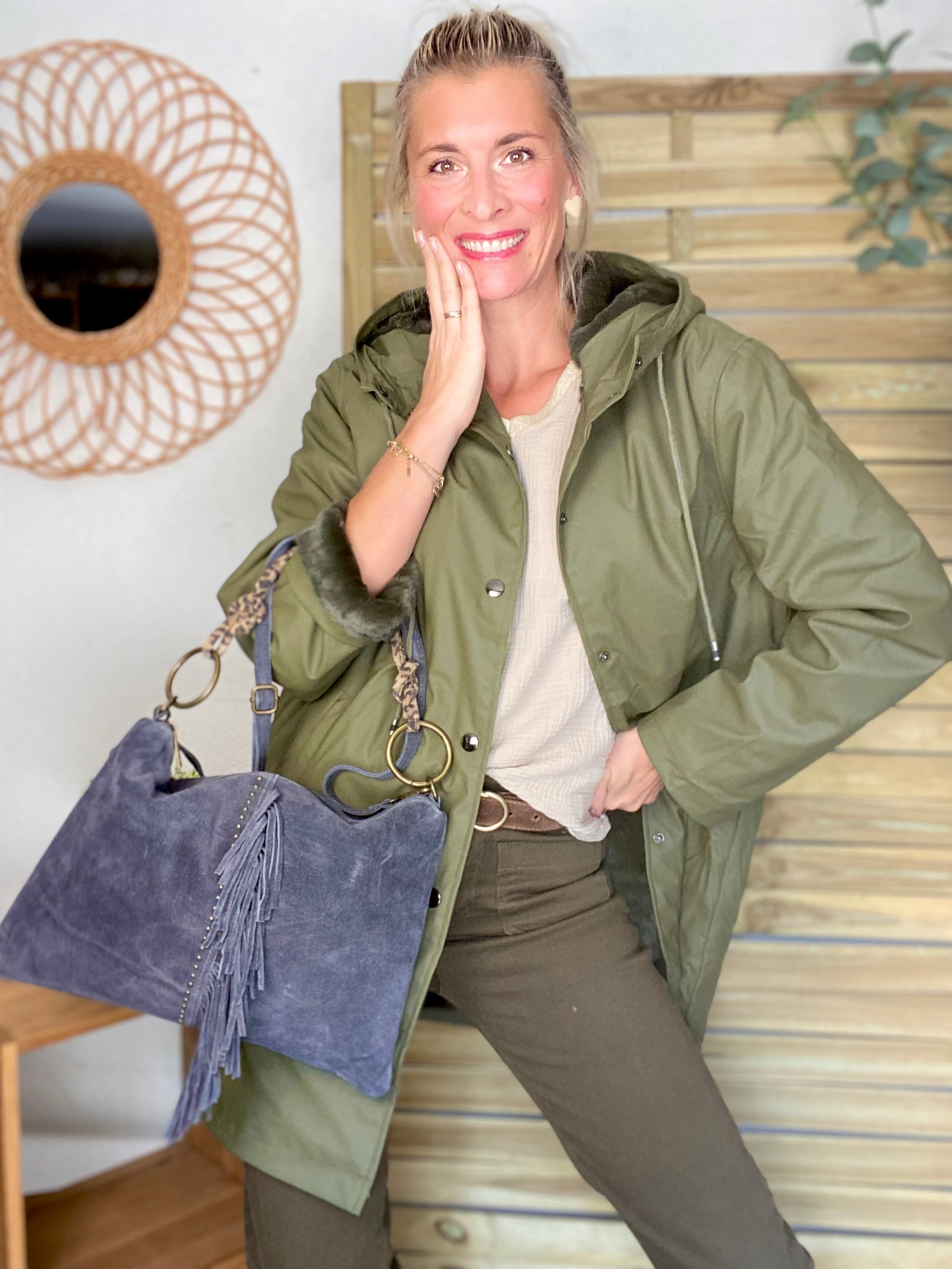 ⚡️ PÉPITES FRIDAY - Parka fourrée Imperméable Kaki - RILEY