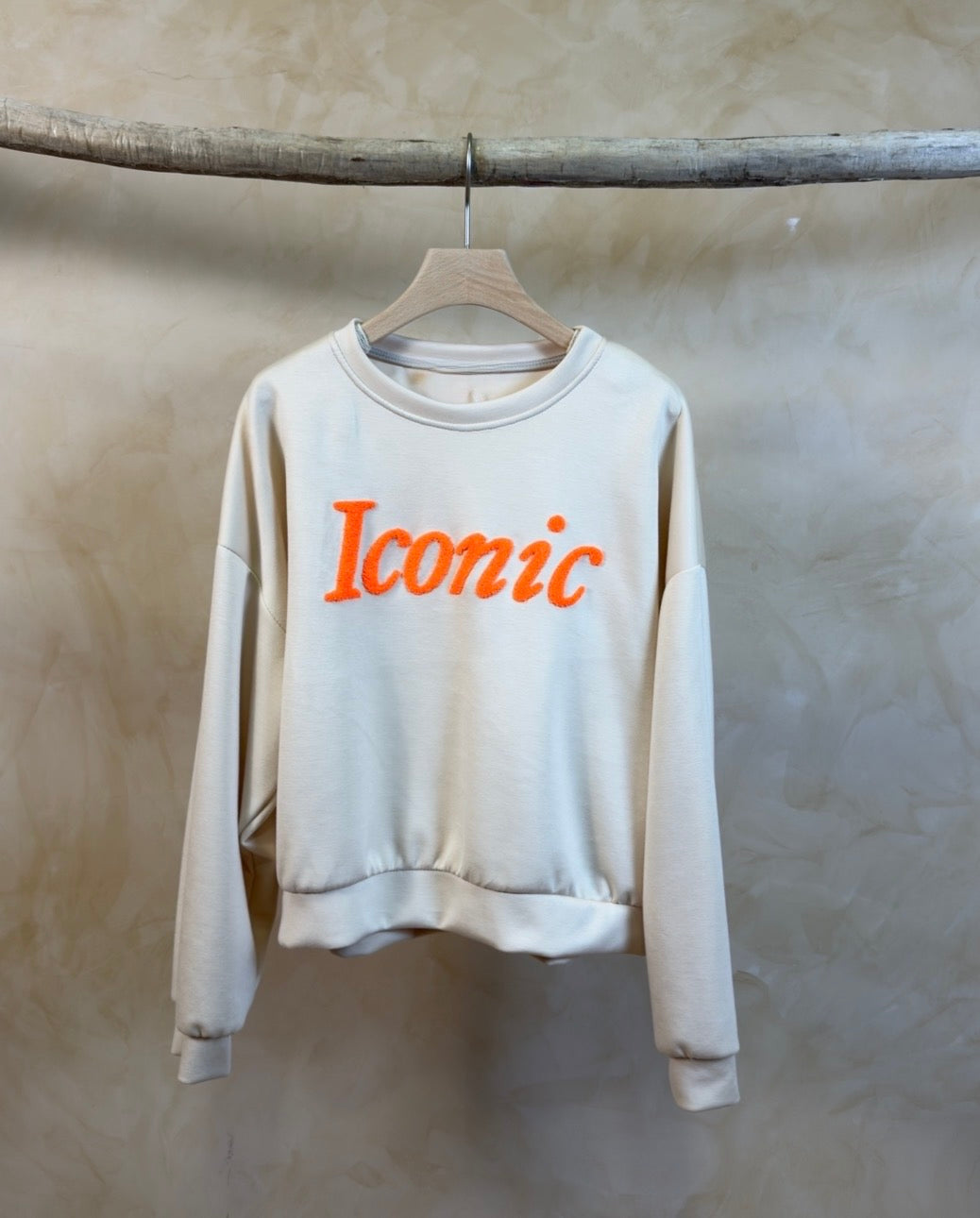 Sweat doux Iconic  - LAURINE Beige/Orange