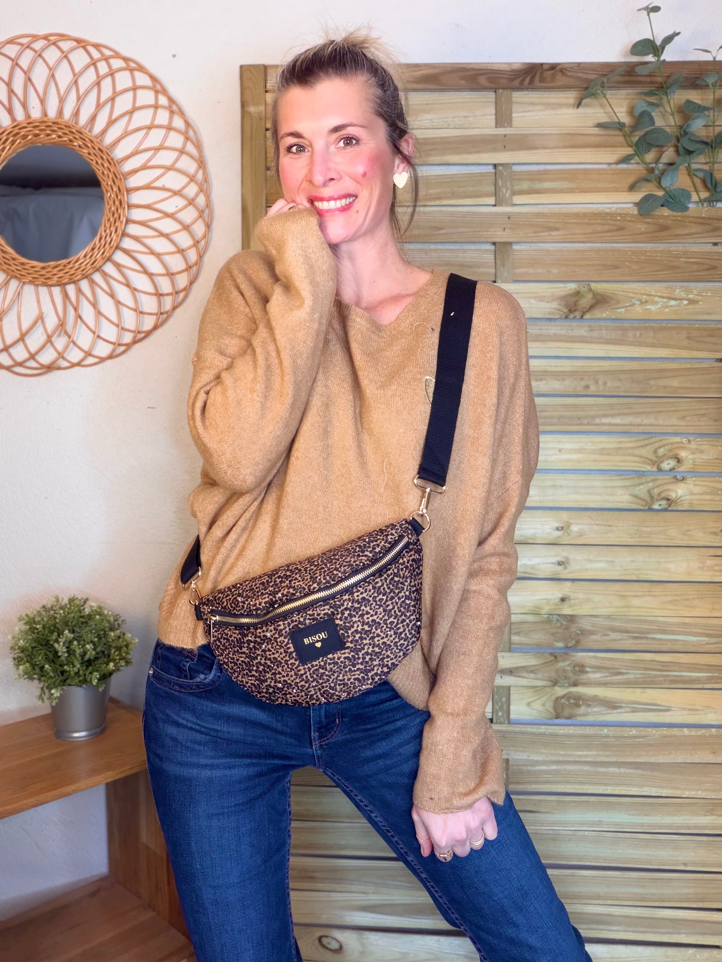 Sac banane avec strass BONNIE - Léo Bisous