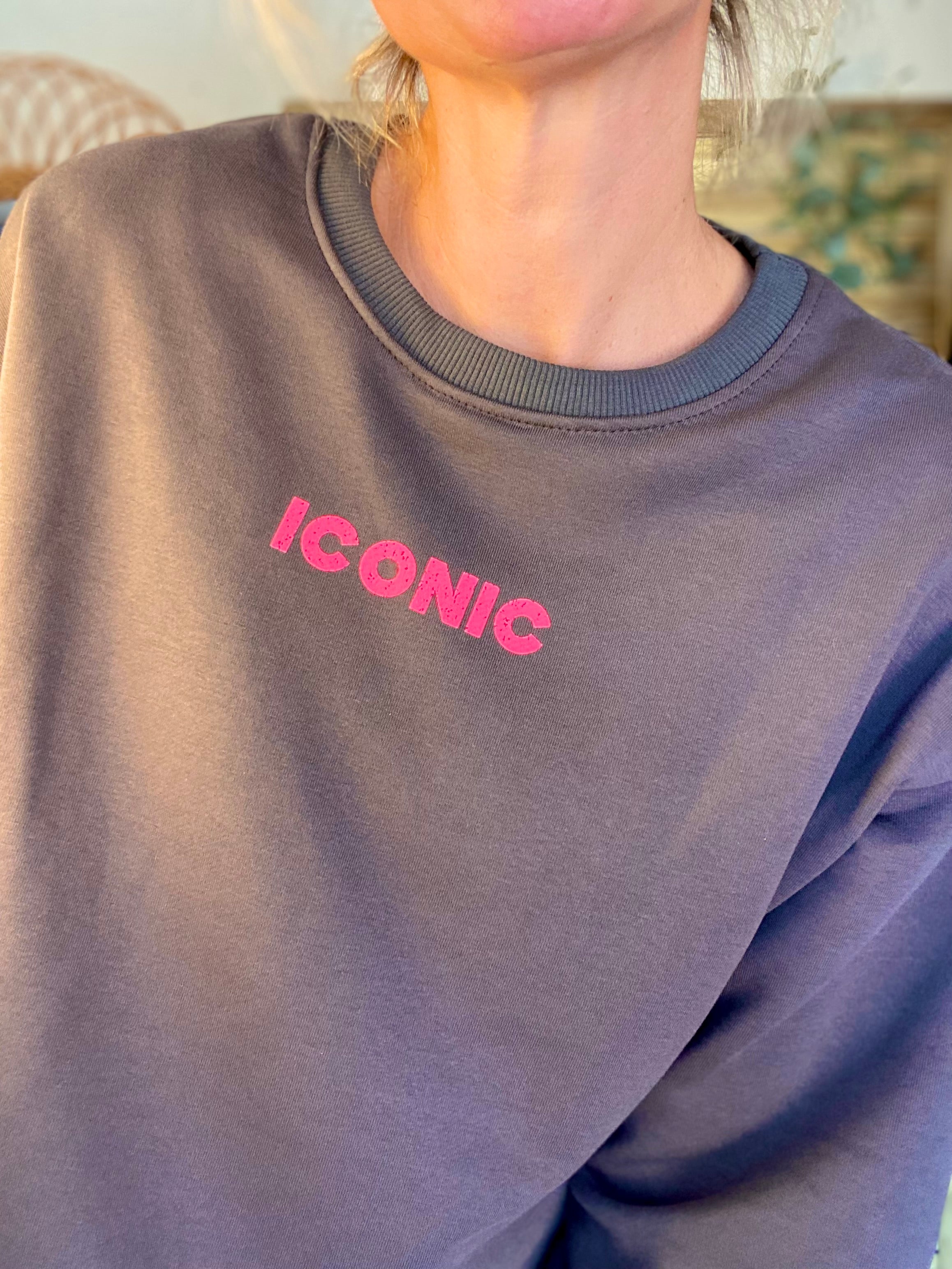 Sweat ICONIC COLINE - Chocolat