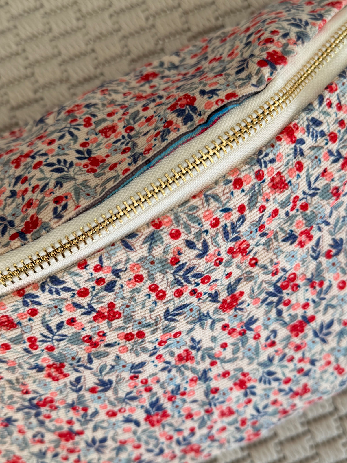 IMPERFECTION • Sac banane XL velours Ciao Boum - IVY - Liberty
