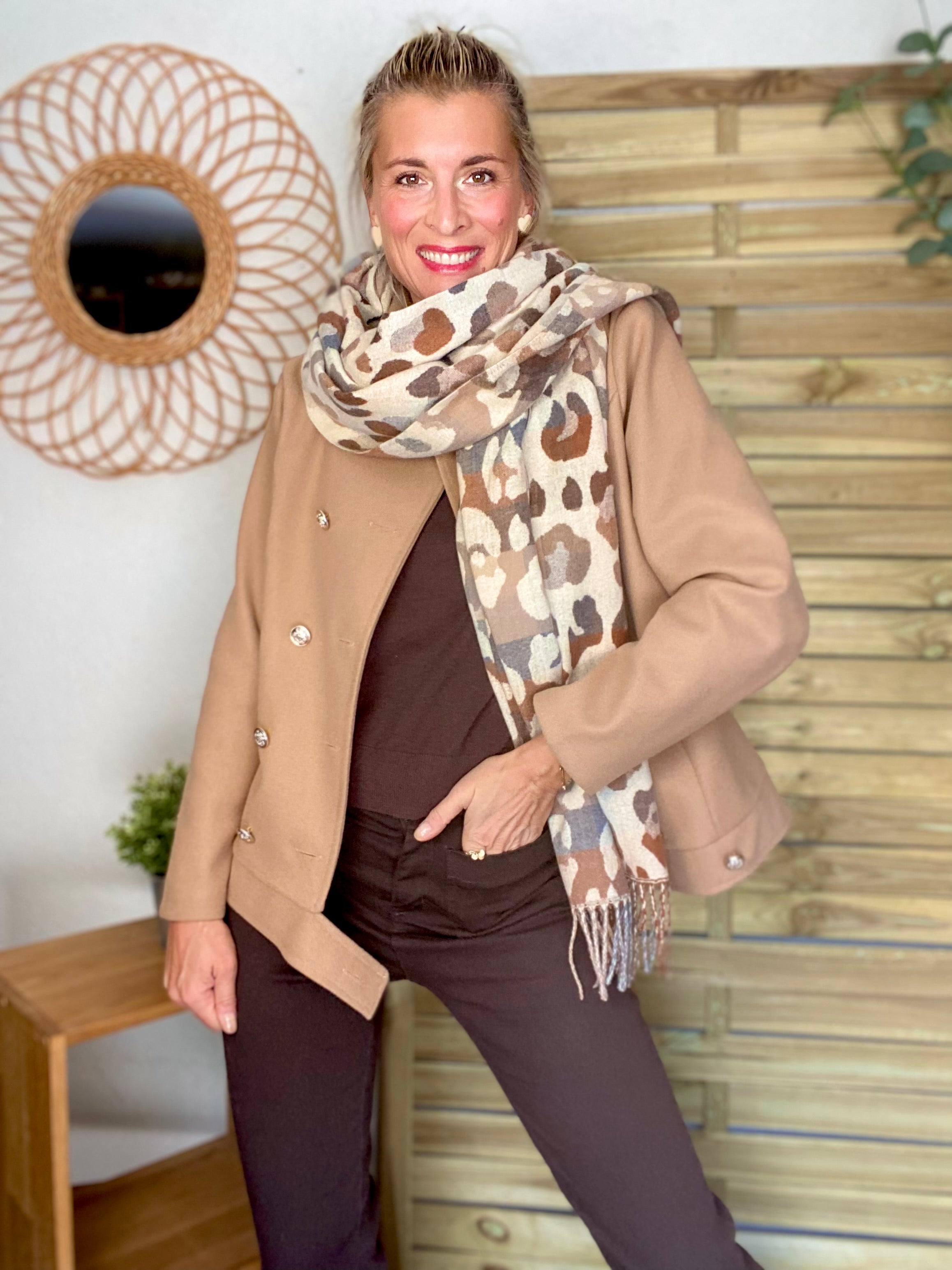 Veste caban légère JACK - Camel clair