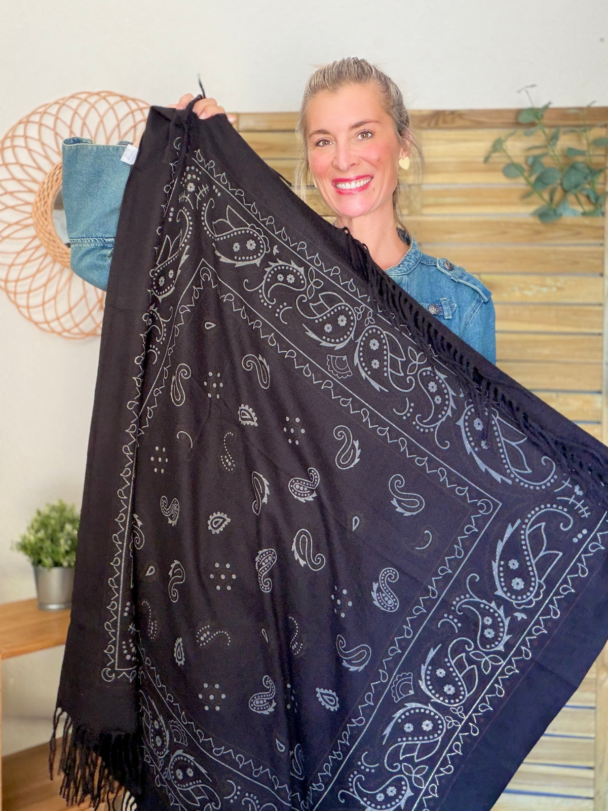Écharpe Bandana Noir