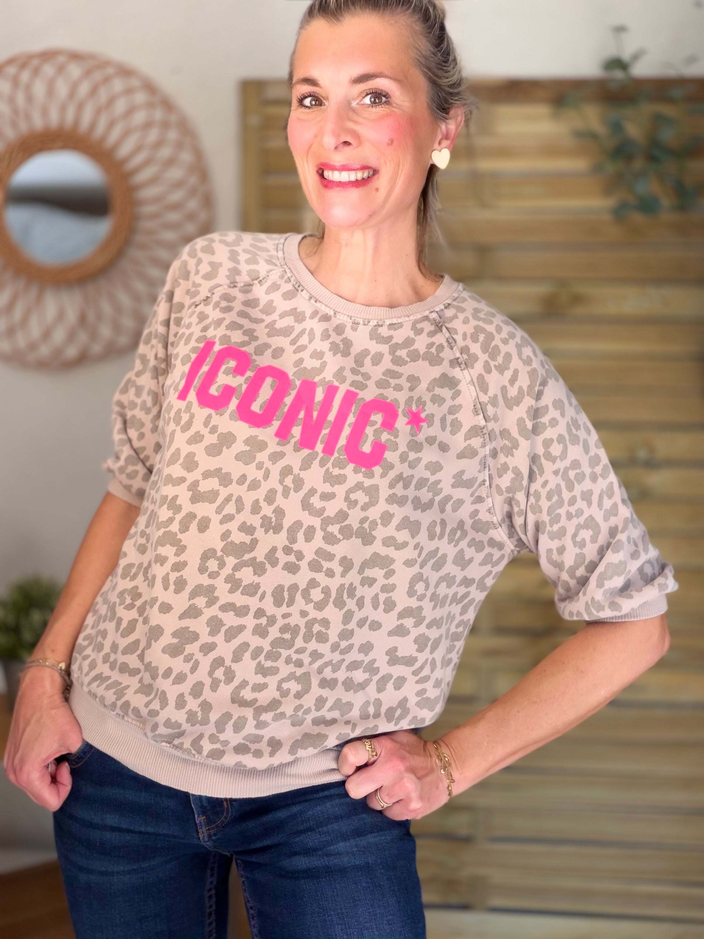 Sweat ICONIC Léo - ANGELA Camel