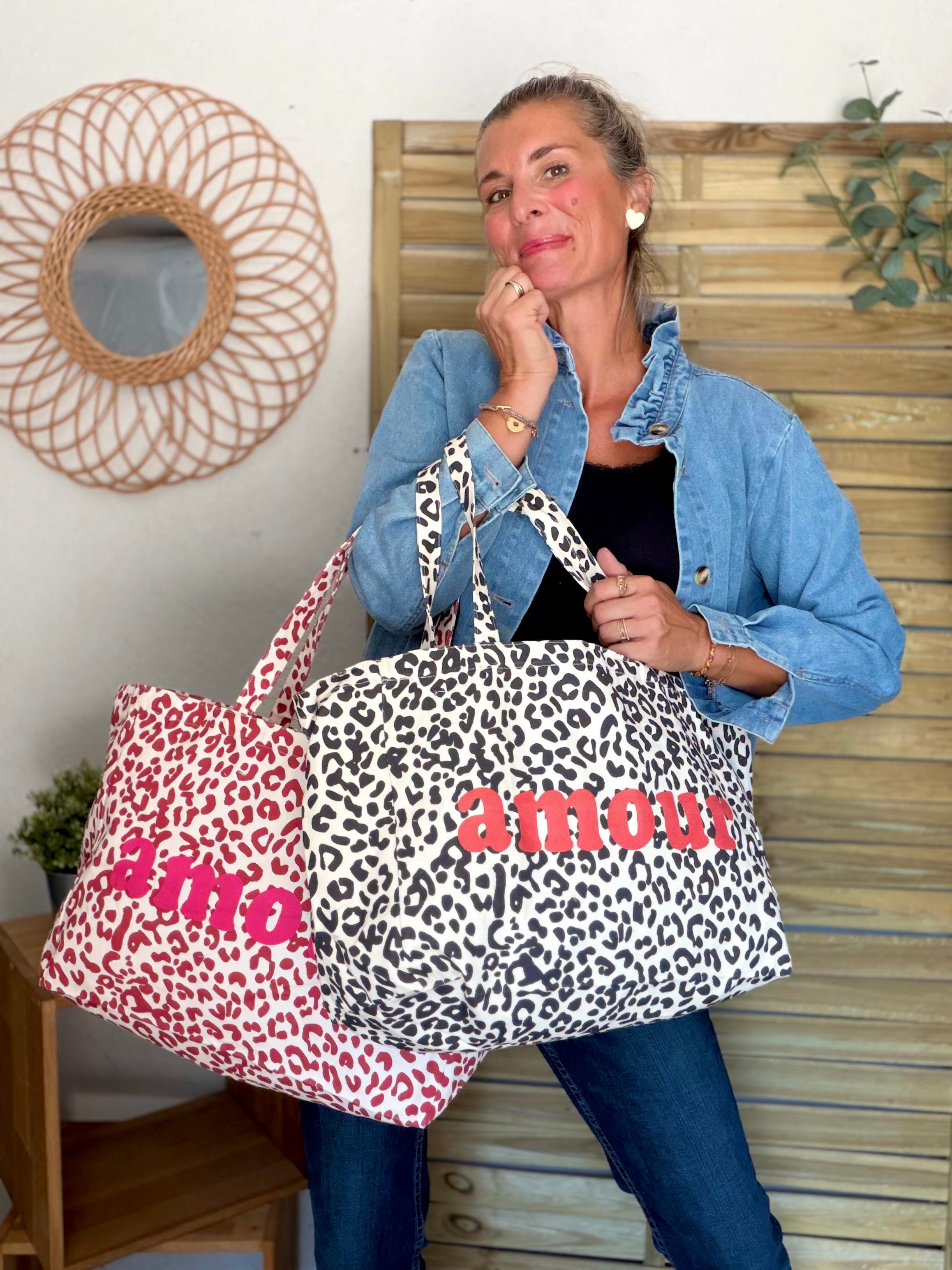 Grand cabas Tote bag Léo amour BELLY