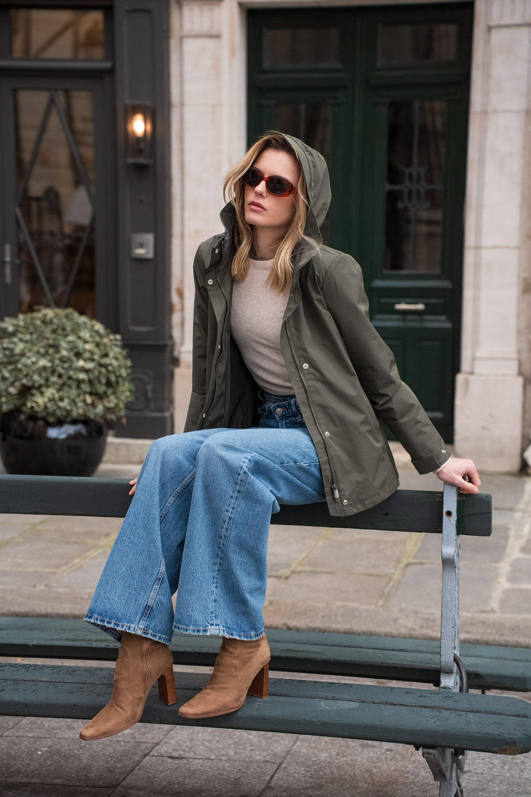 PRÉCOMMANDE (Expédition 25/02) 
Imperméable LAURENCE mi-long - Kaki