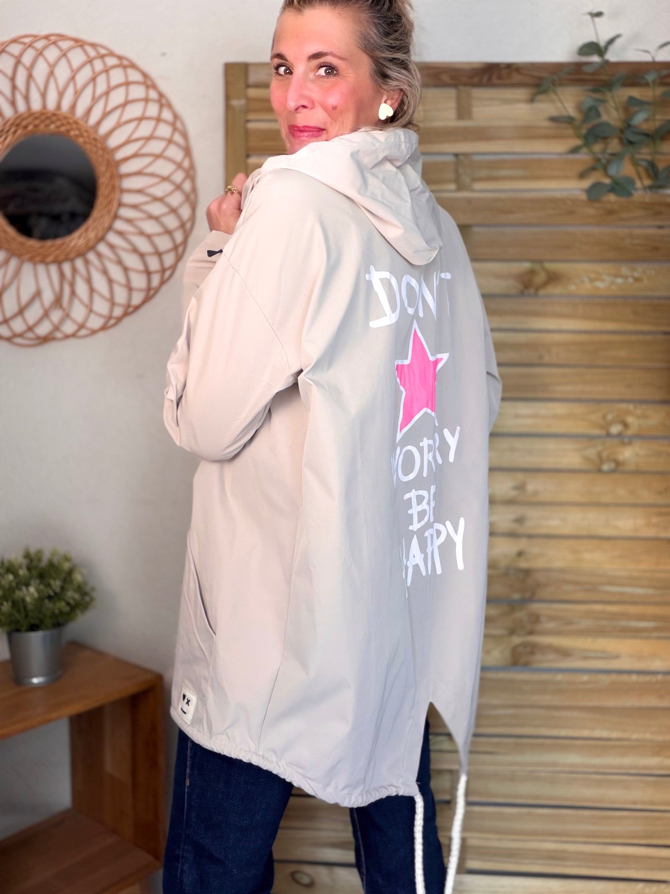 Veste Coupe vent long LESLIE - Beige