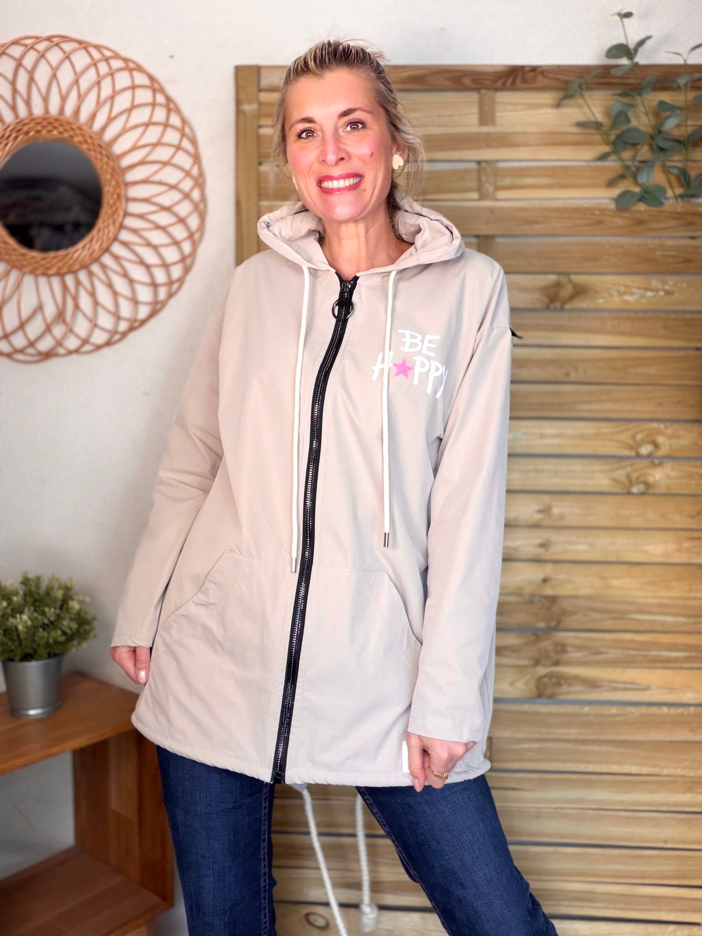 Veste Coupe vent long LESLIE - Beige