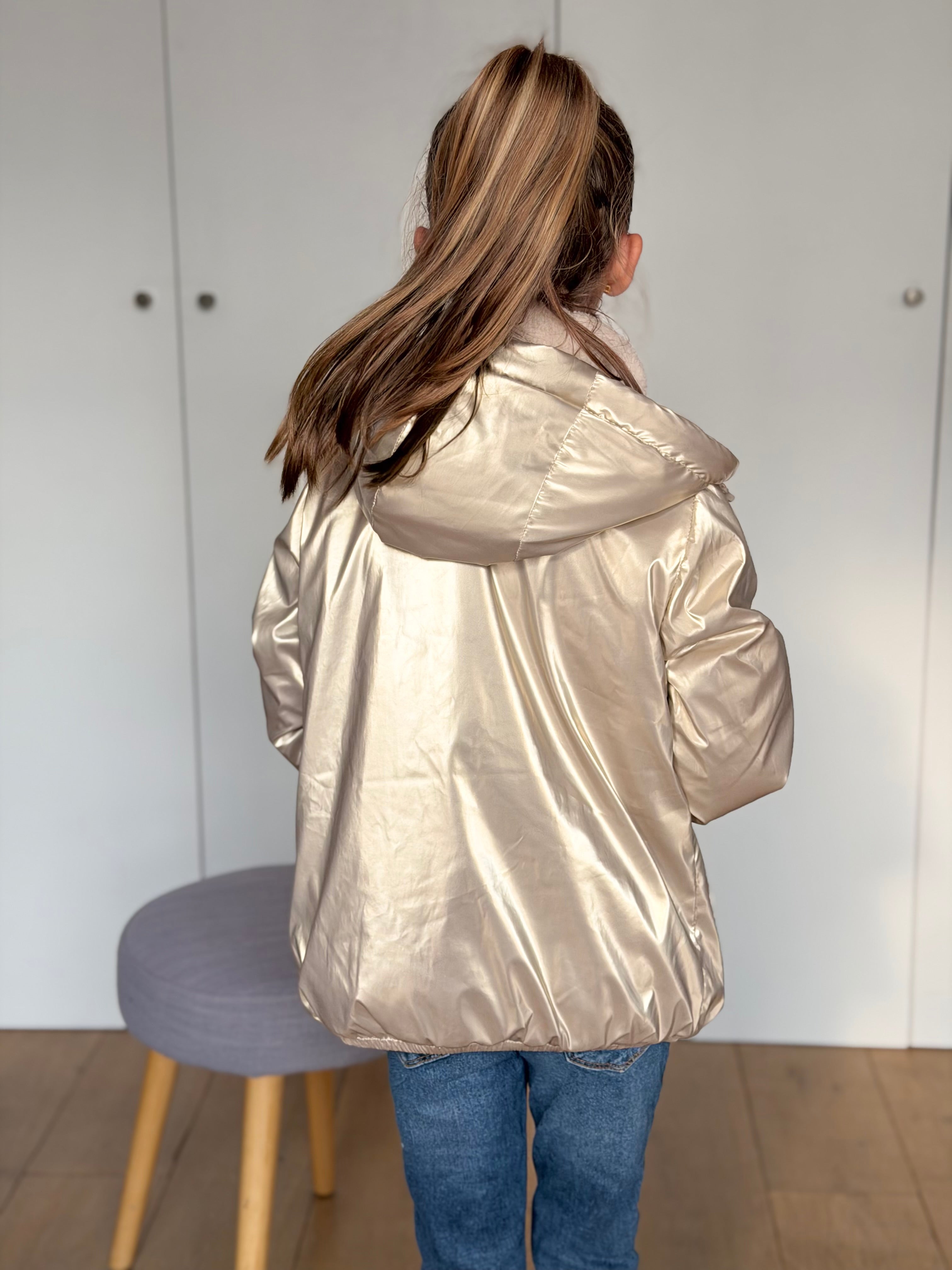 Parka Imperméable mixte LOUIS.E KIDS Sherpa - Doré - LAURA JO