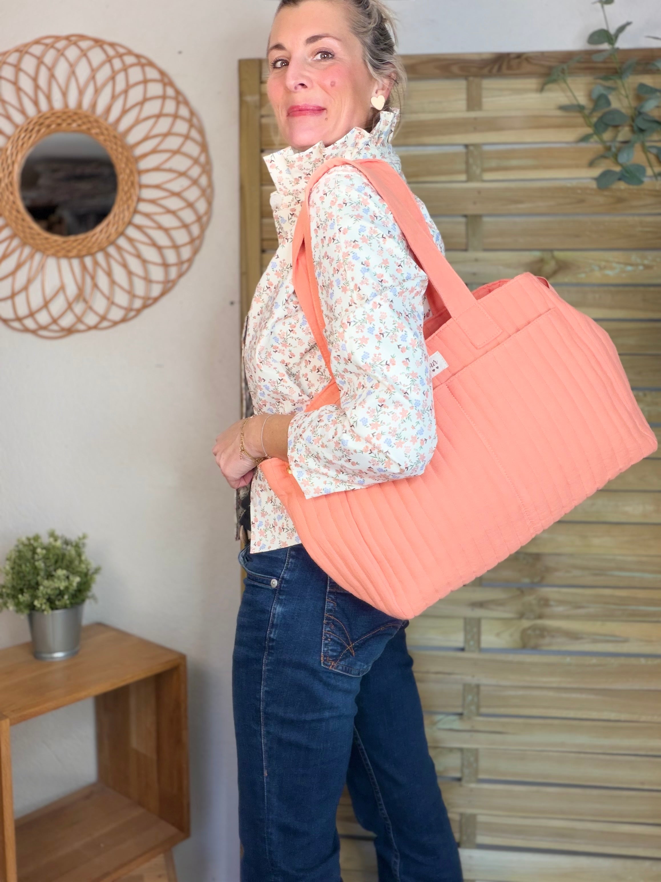 Sac week-end / à langer ANTONIN Corail