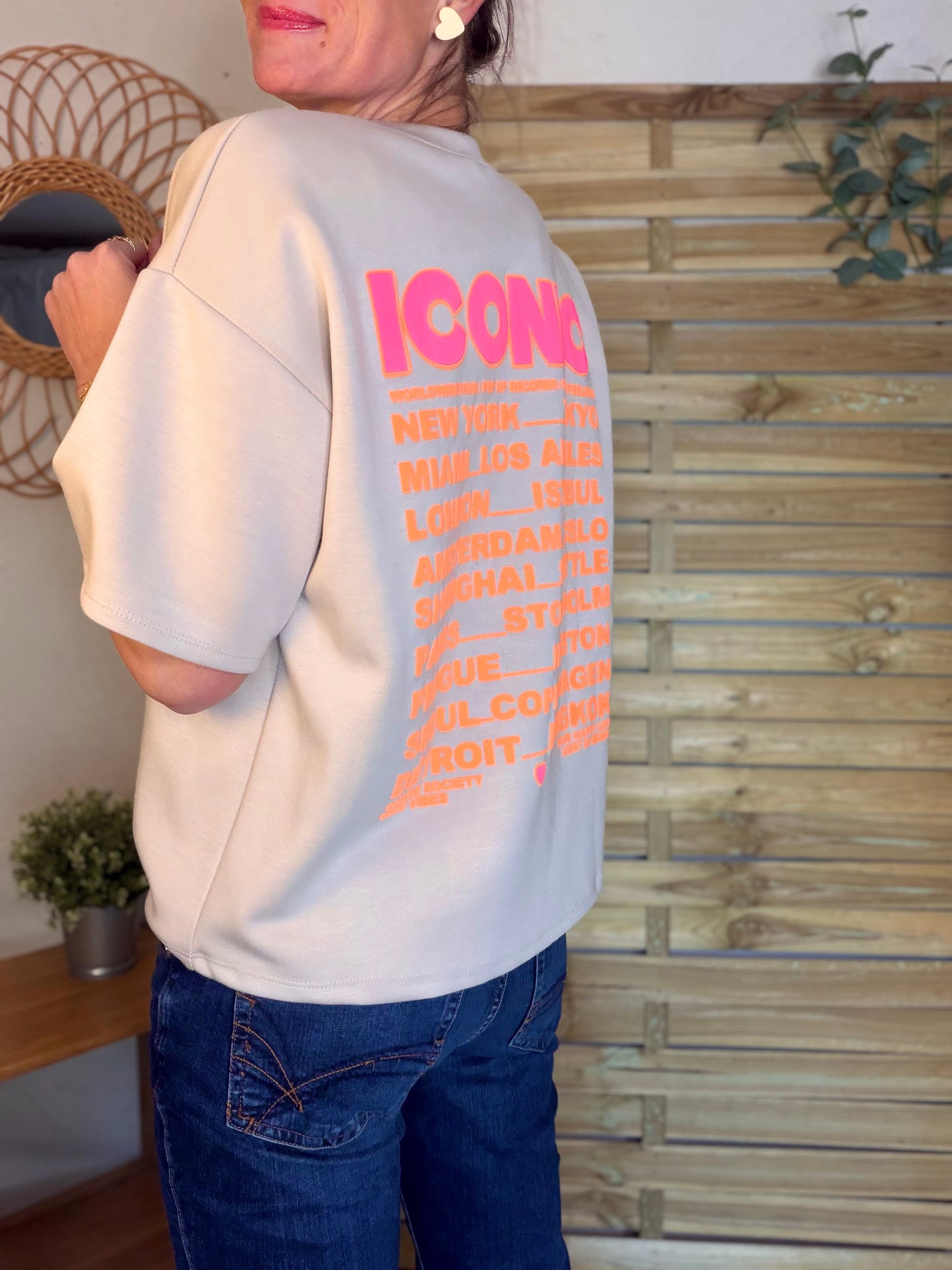 Tee shirt ICONIC - THÉA Beige