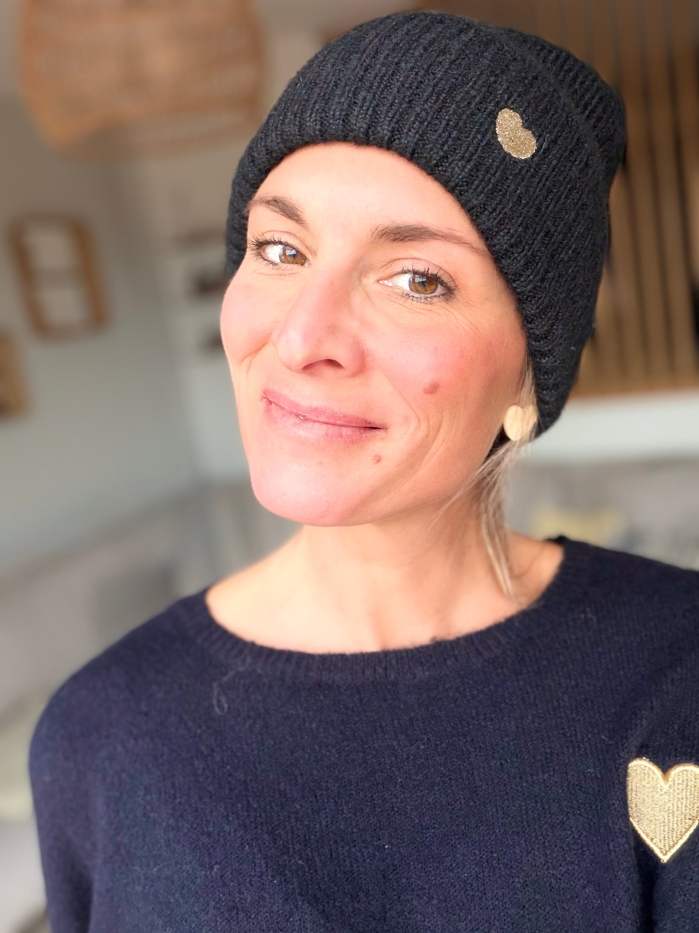 Bonnet avec cœur doré 💛 GABIN
