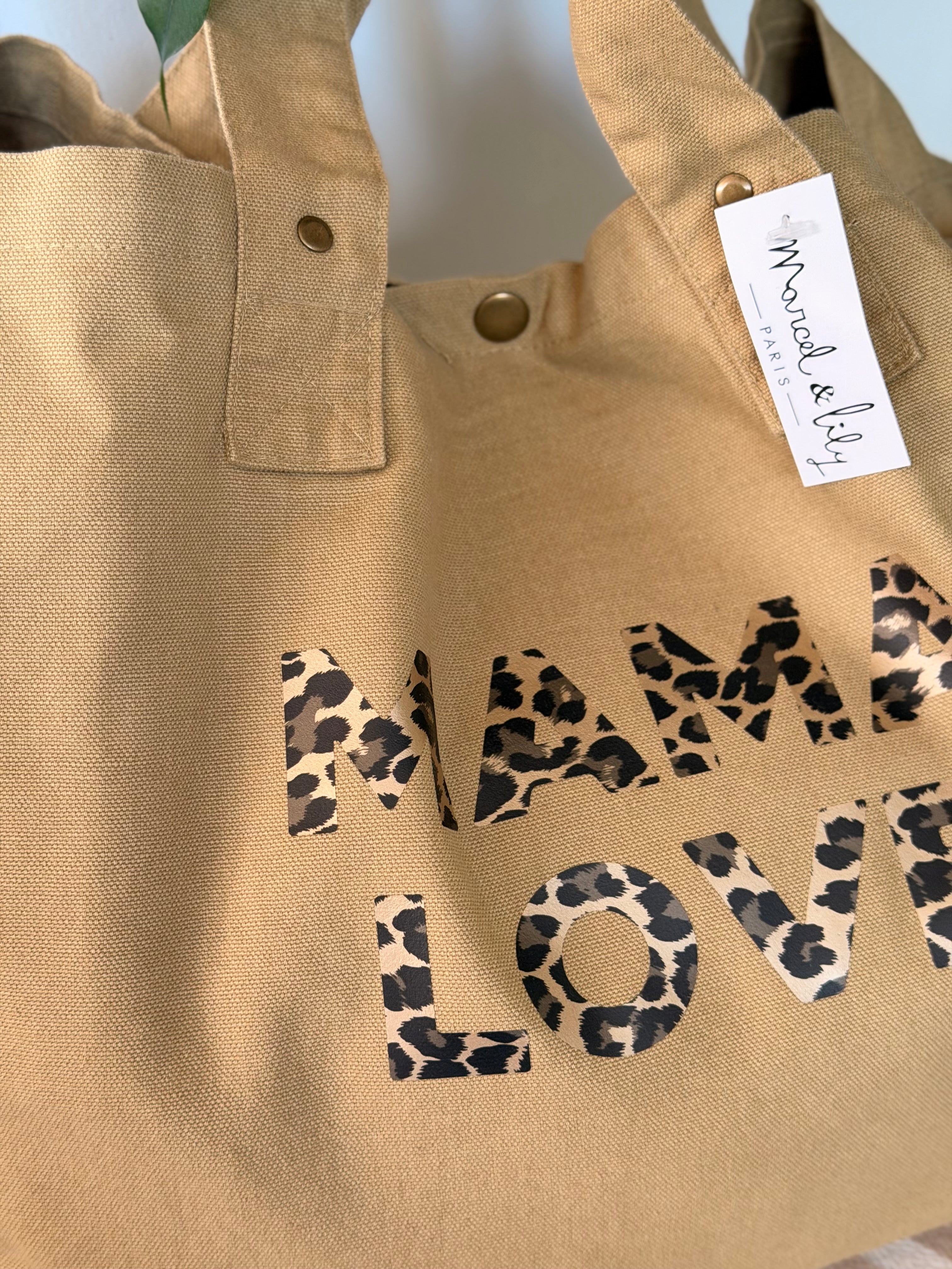 Sac week end MAMA LOVE Sable - Marcel et Lily