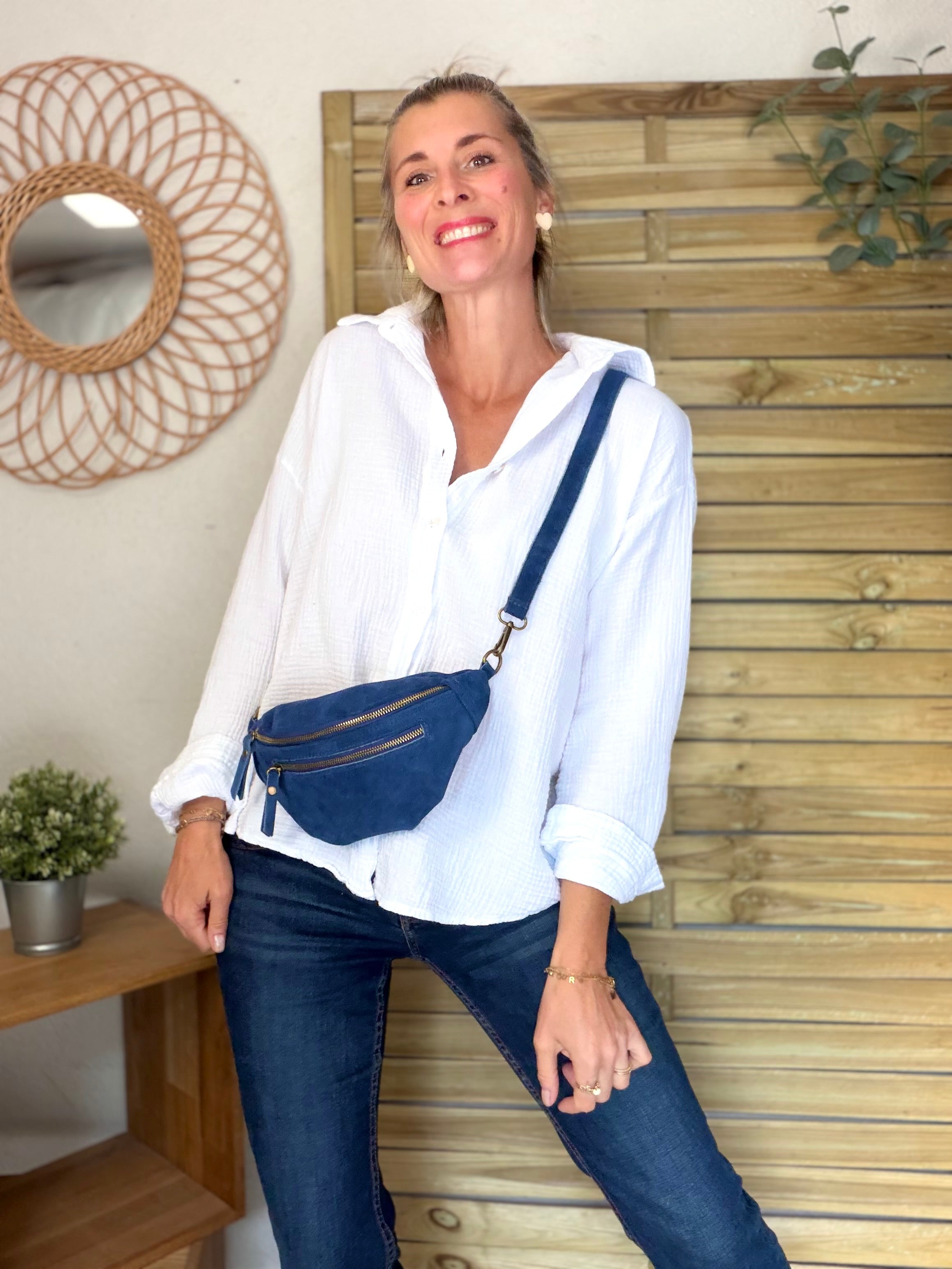 Chemise en gaze de coton ICONIC - ALANIS Blanc