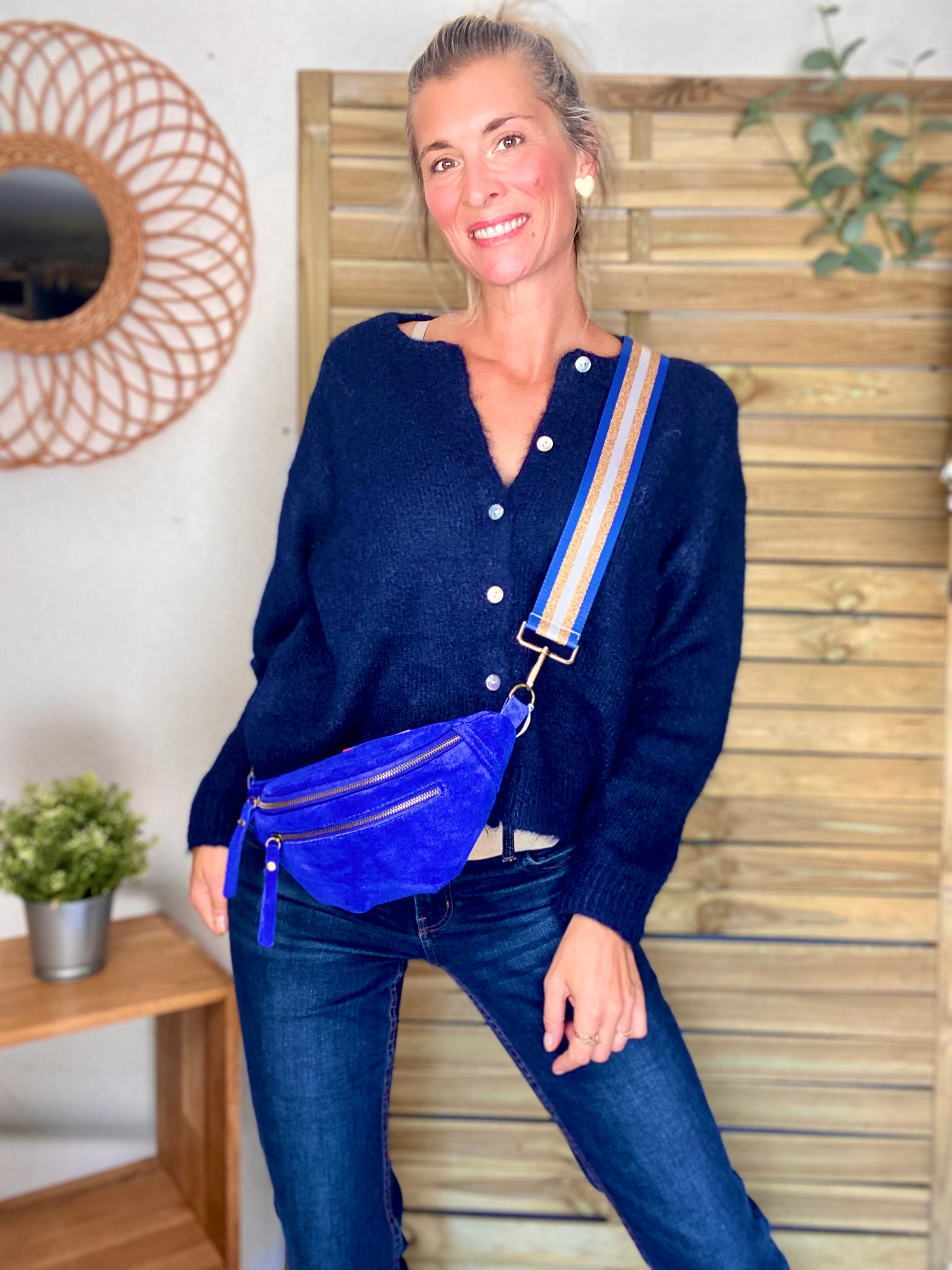 Gilet en maille SYDNEY - Bleu marine