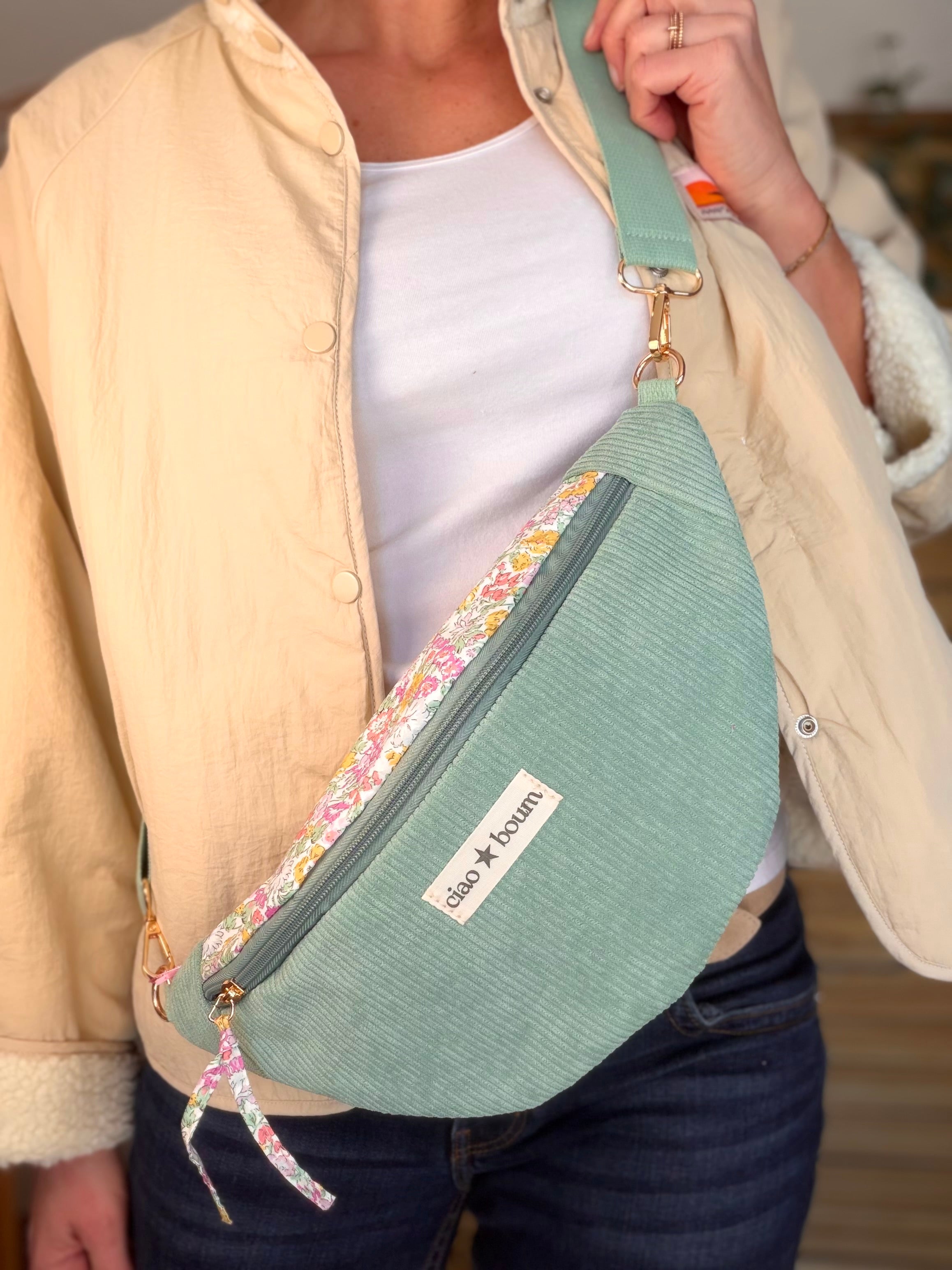 Sac banane Ciao Boum - IVY Liberty - Vert d’eau