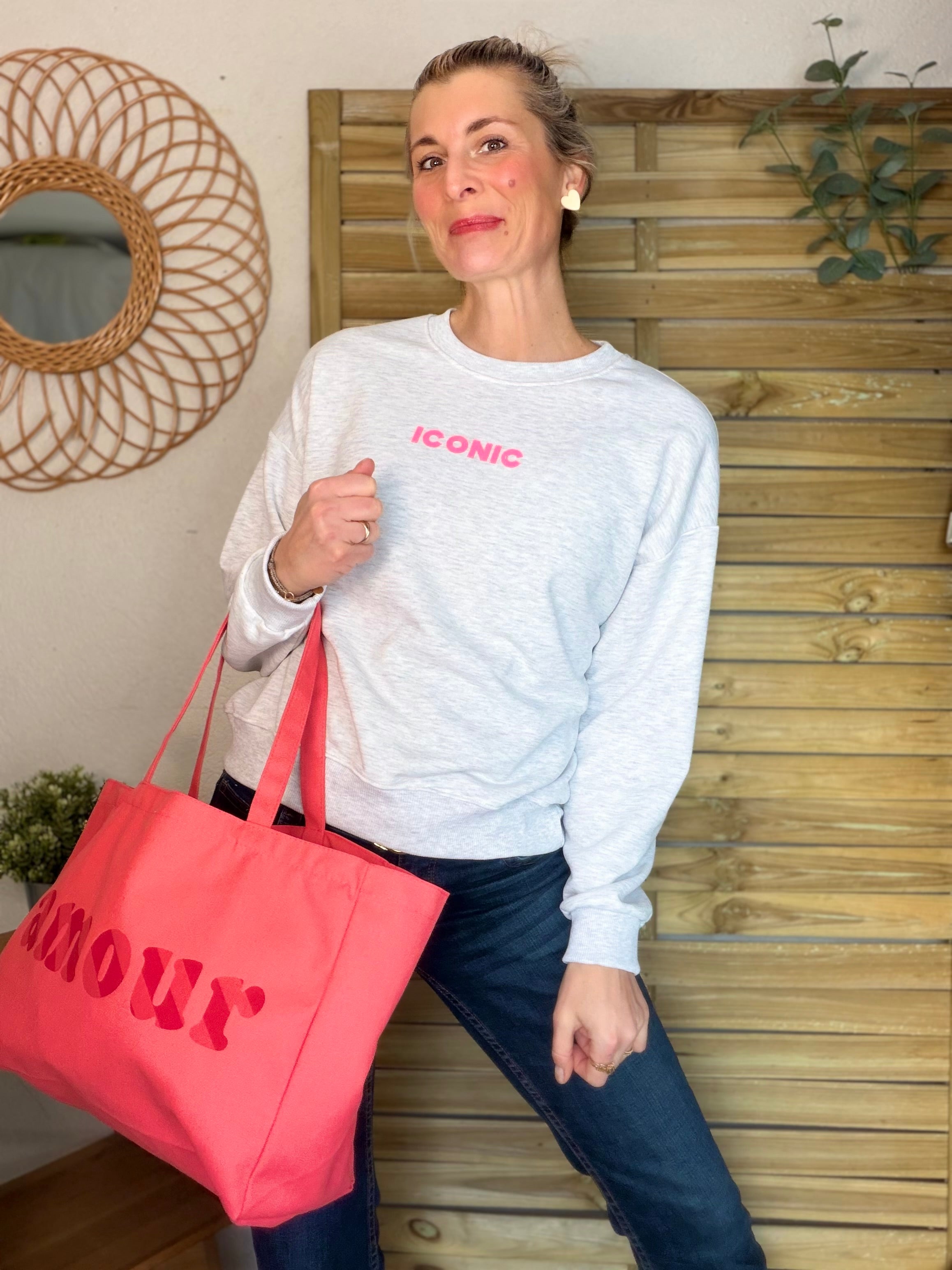 Sweat ICONIC COLINE - Gris