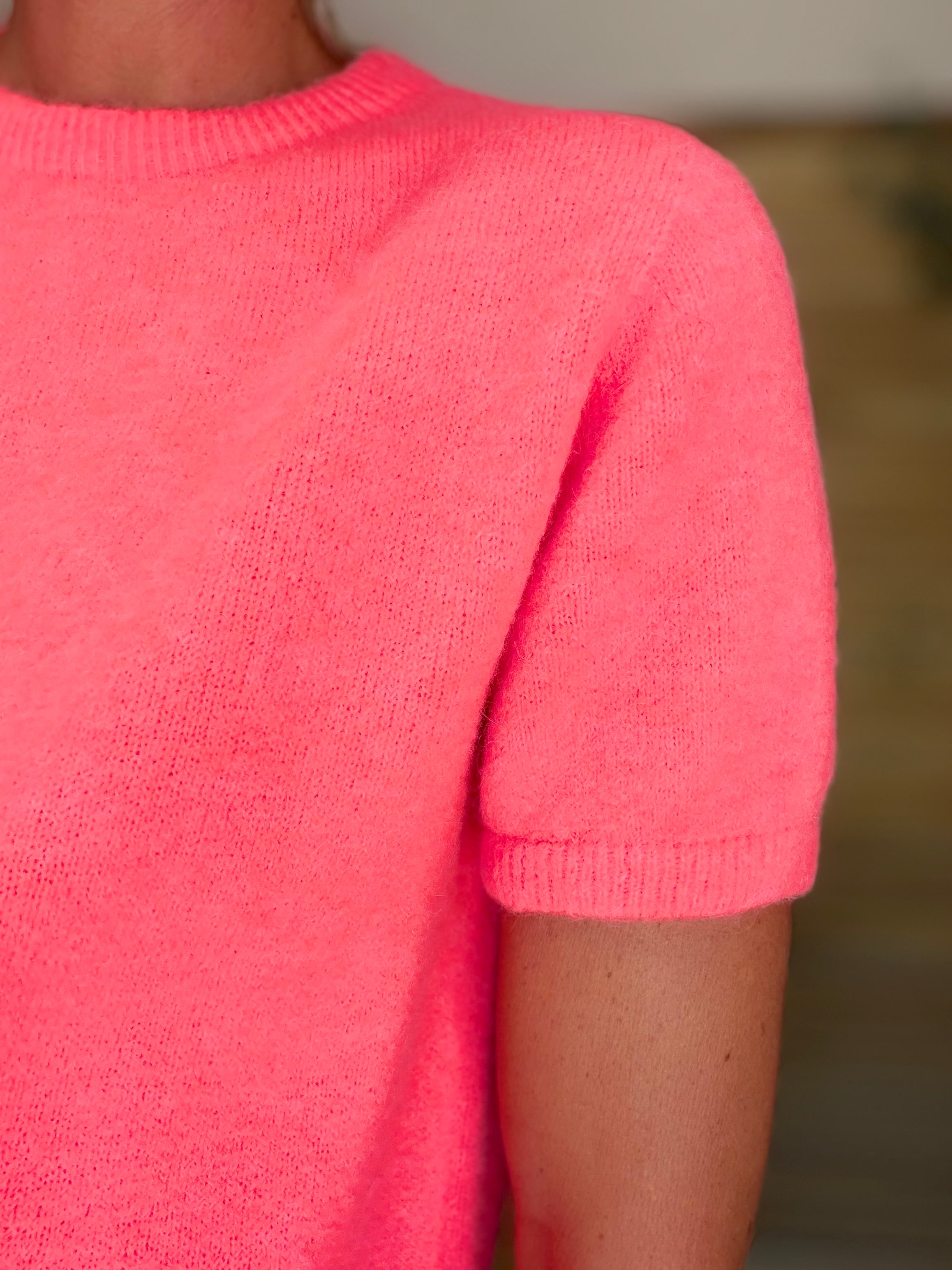 Pull laine et alpaga PEGGY - Corail