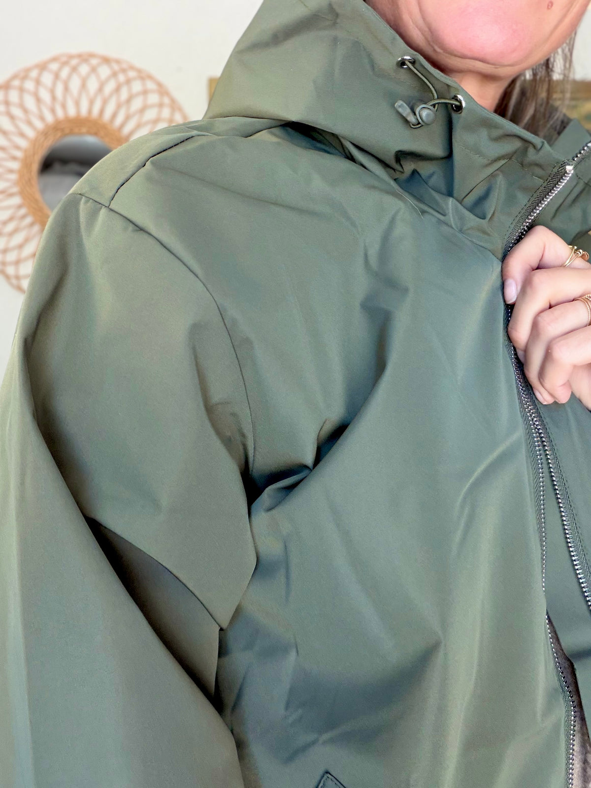 LAURA JO - Imperméable ÉLÉA court - Kaki