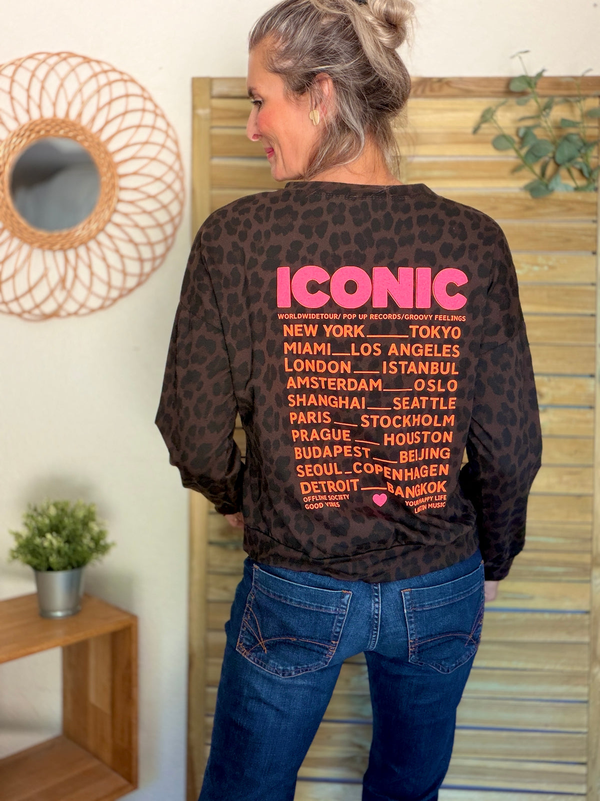 Sweat ICONIC léger 100% coton FAUSTINE Léo choco (taille 34 à 46) (Copie)
