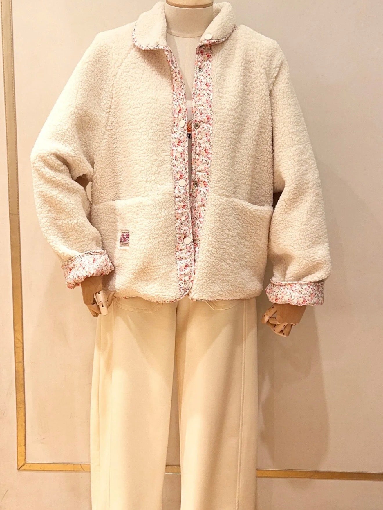 Veste réversible Sherpa ODETTE Liberty / Écru
