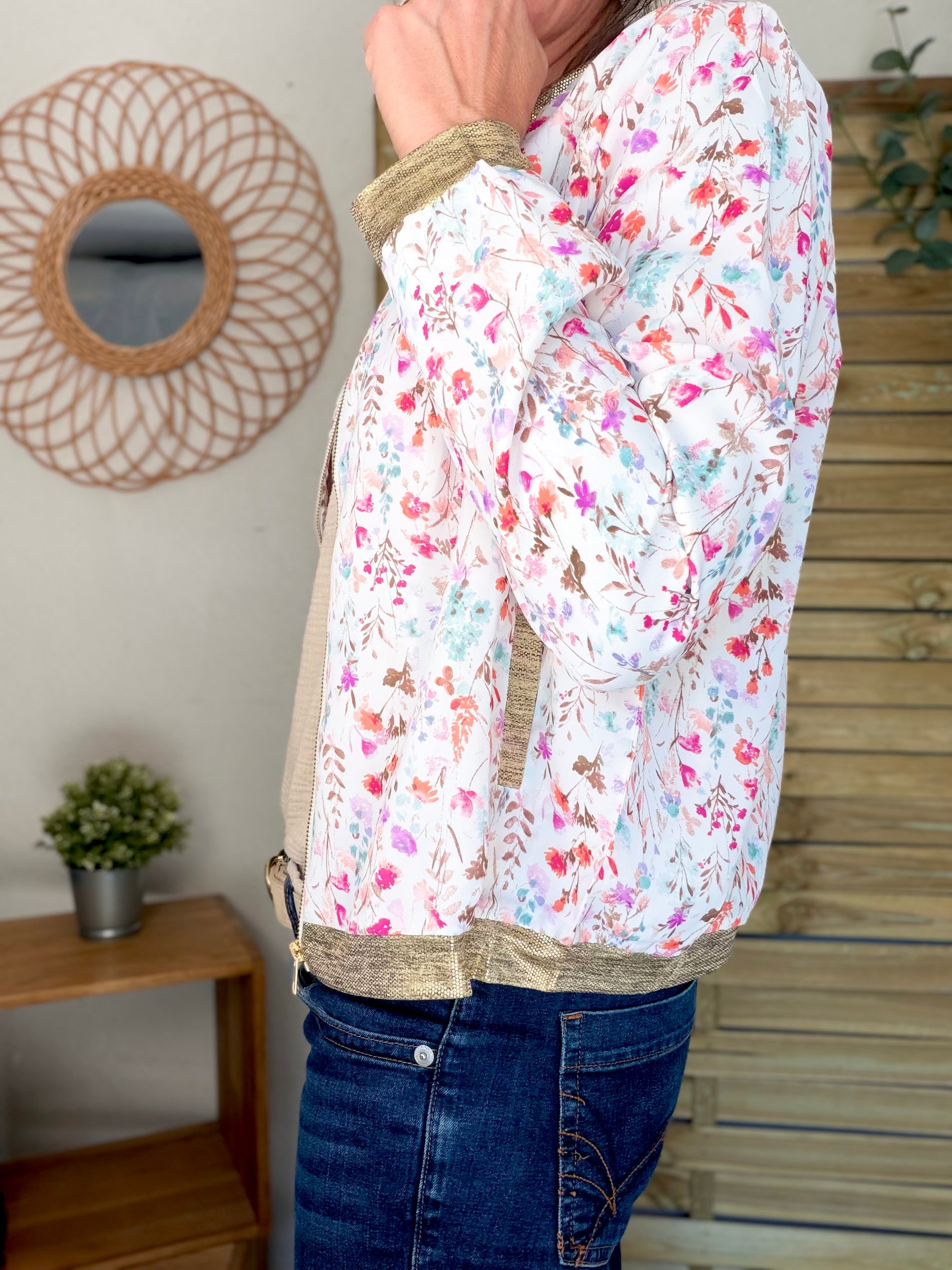 ⚡️ ARRIVAGE - Veste bombers fleurie MATHILDE