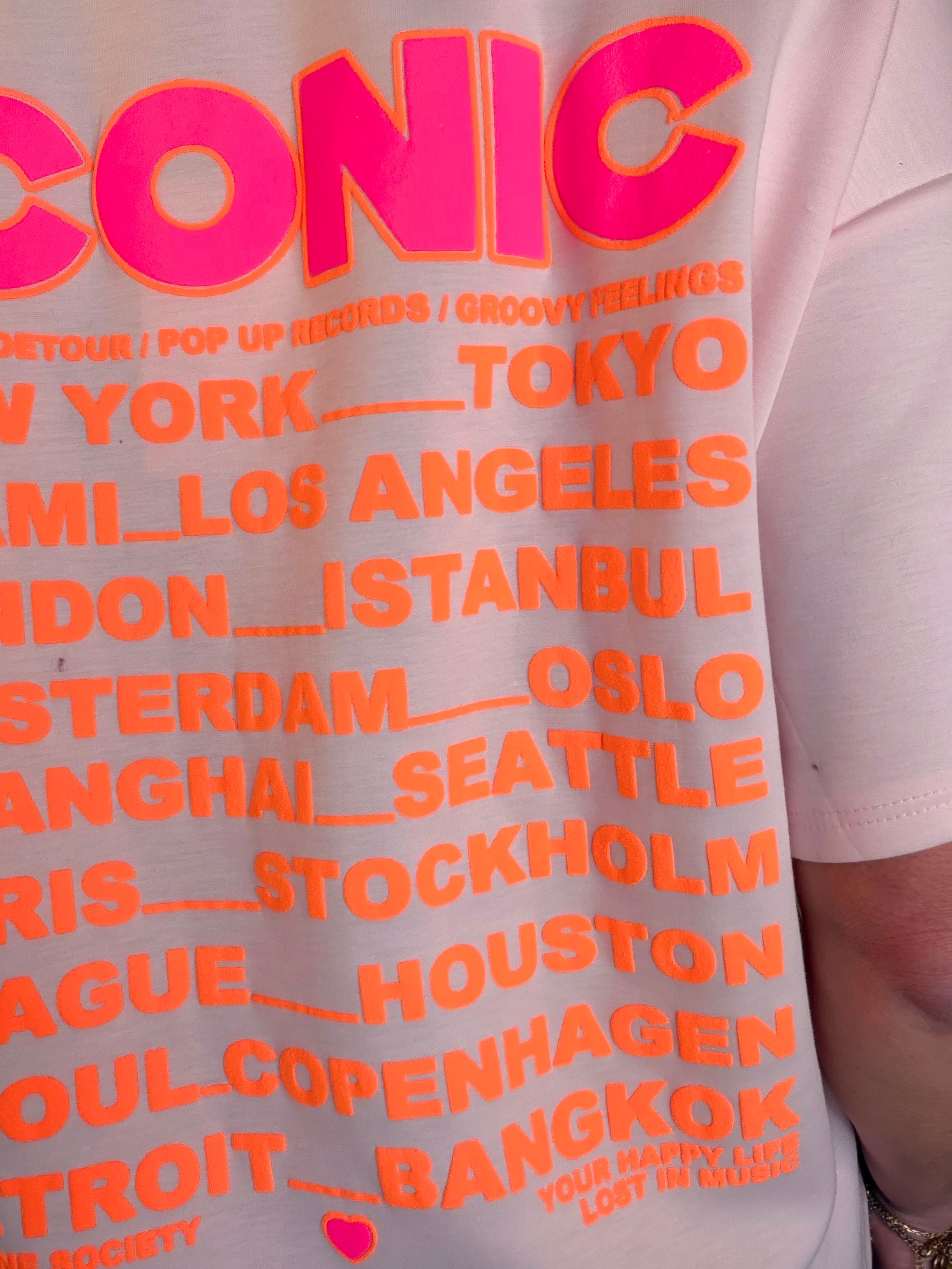 Tee shirt ICONIC - THÉA Rose clair