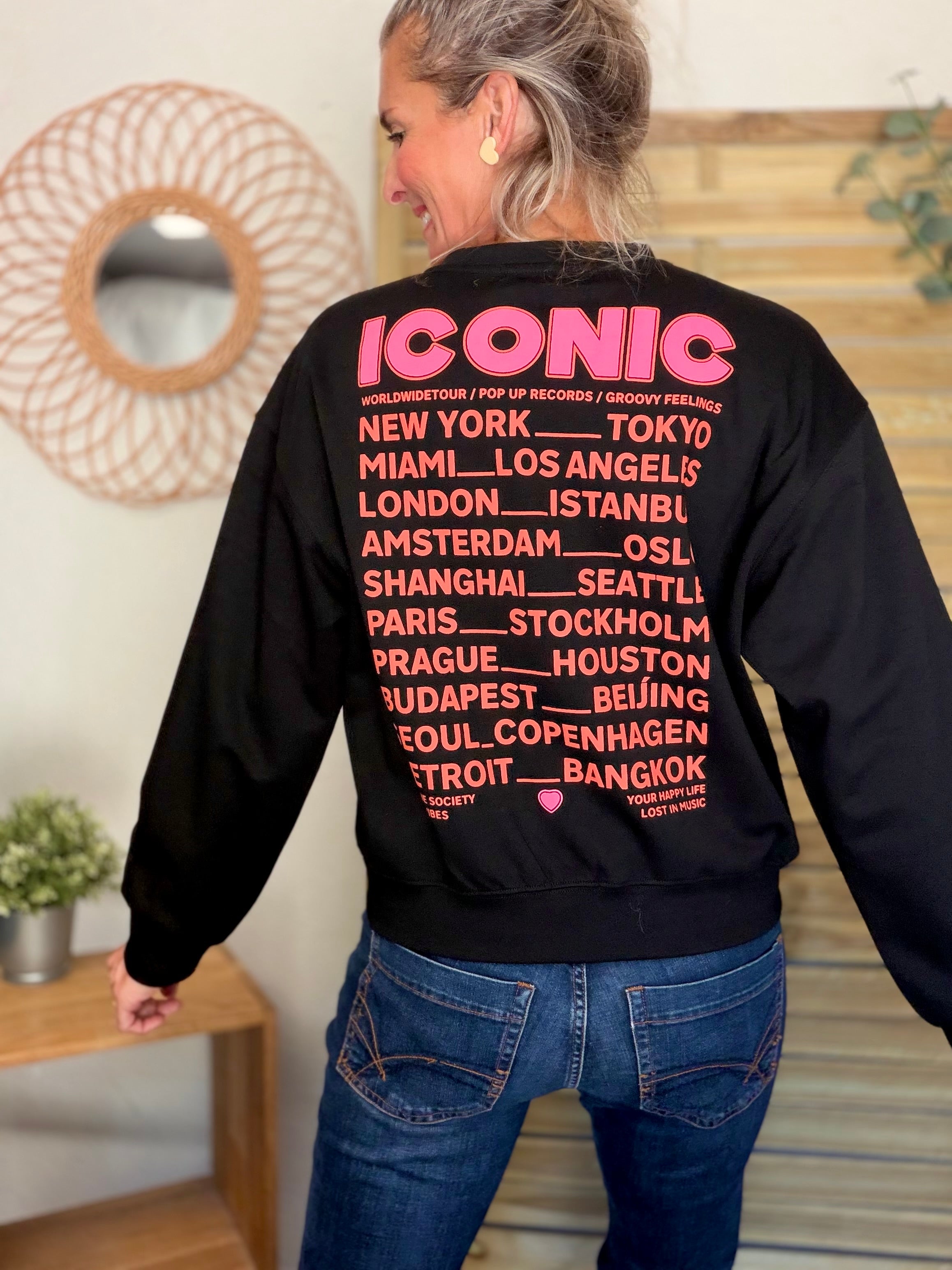 Sweat ICONIC ultra doux OMBLINE - Noir