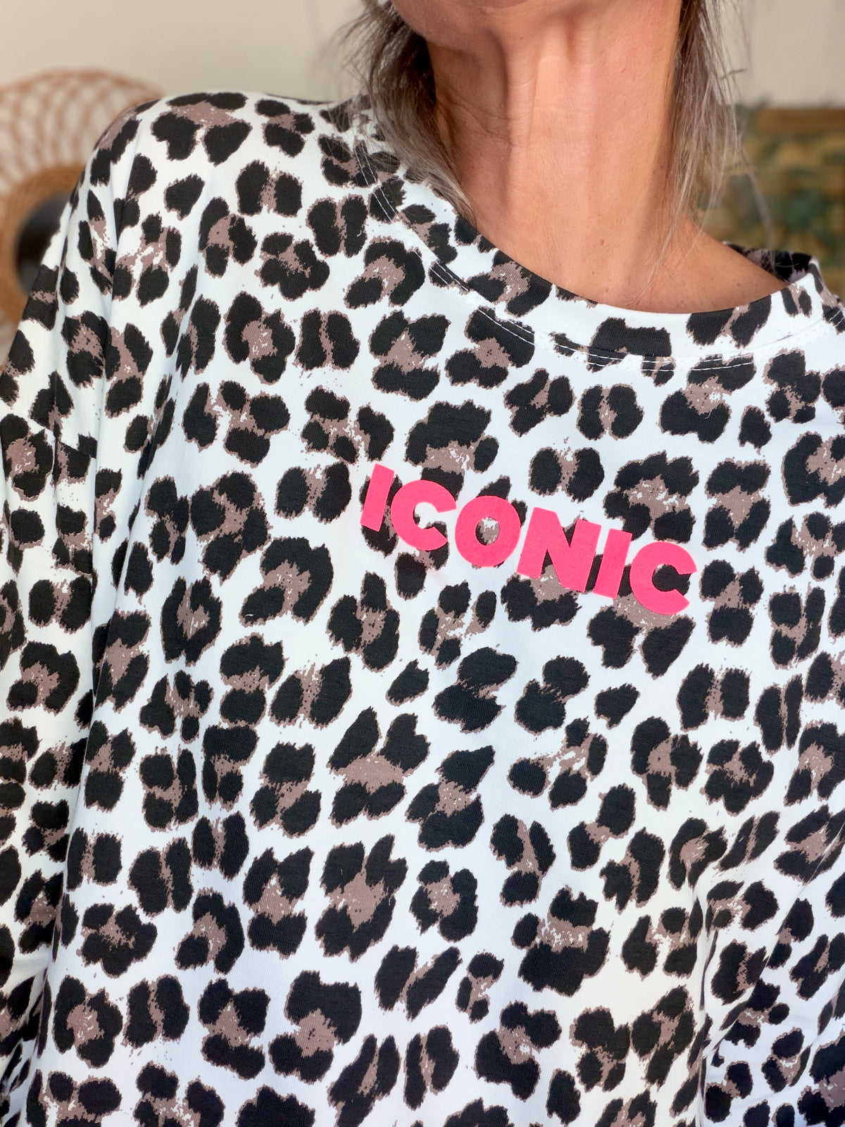 Sweat ICONIC léger 100% coton FAUSTINE Léo beige (taille 34 à 46)