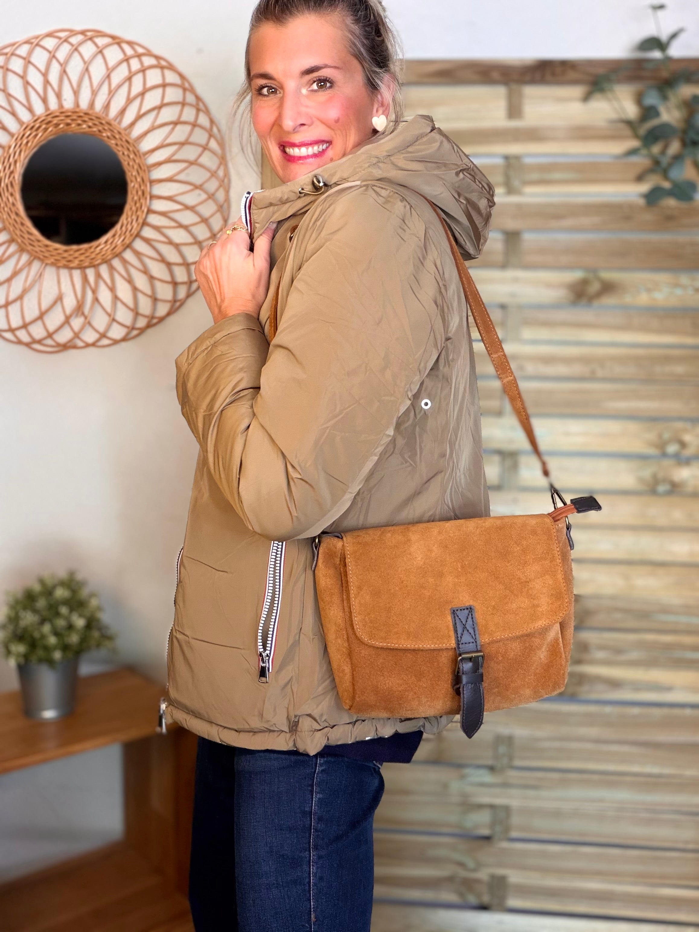 ⚡️PÉPITES FRIDAY - Doudoune imperméable réversible longue ANGÈLE COURT - Camel - MELYA MELODY