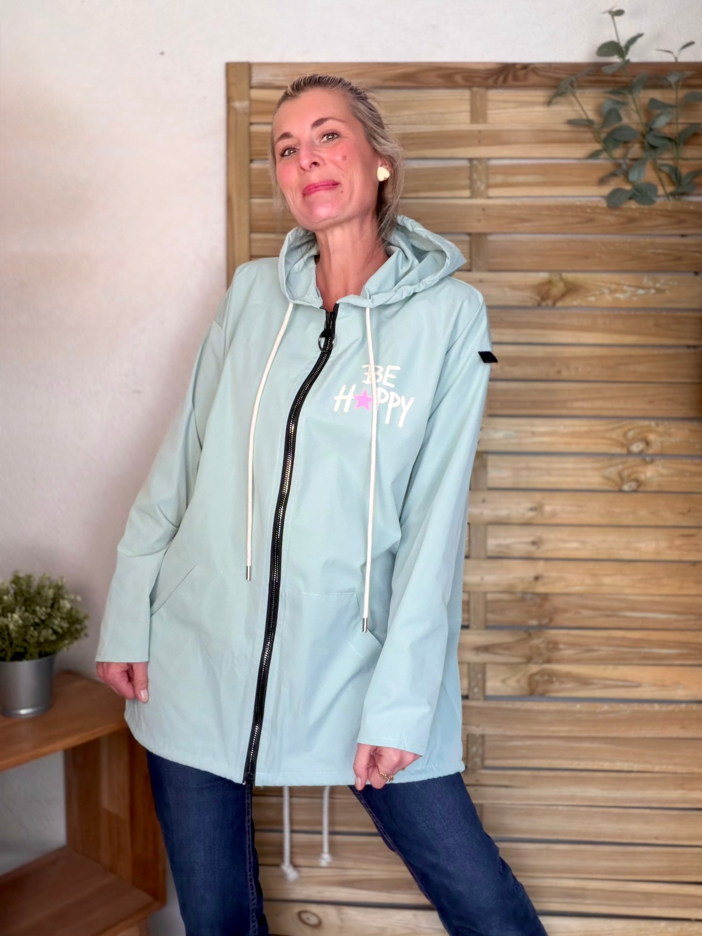 Veste Coupe vent long LESLIE - Vert d'eau