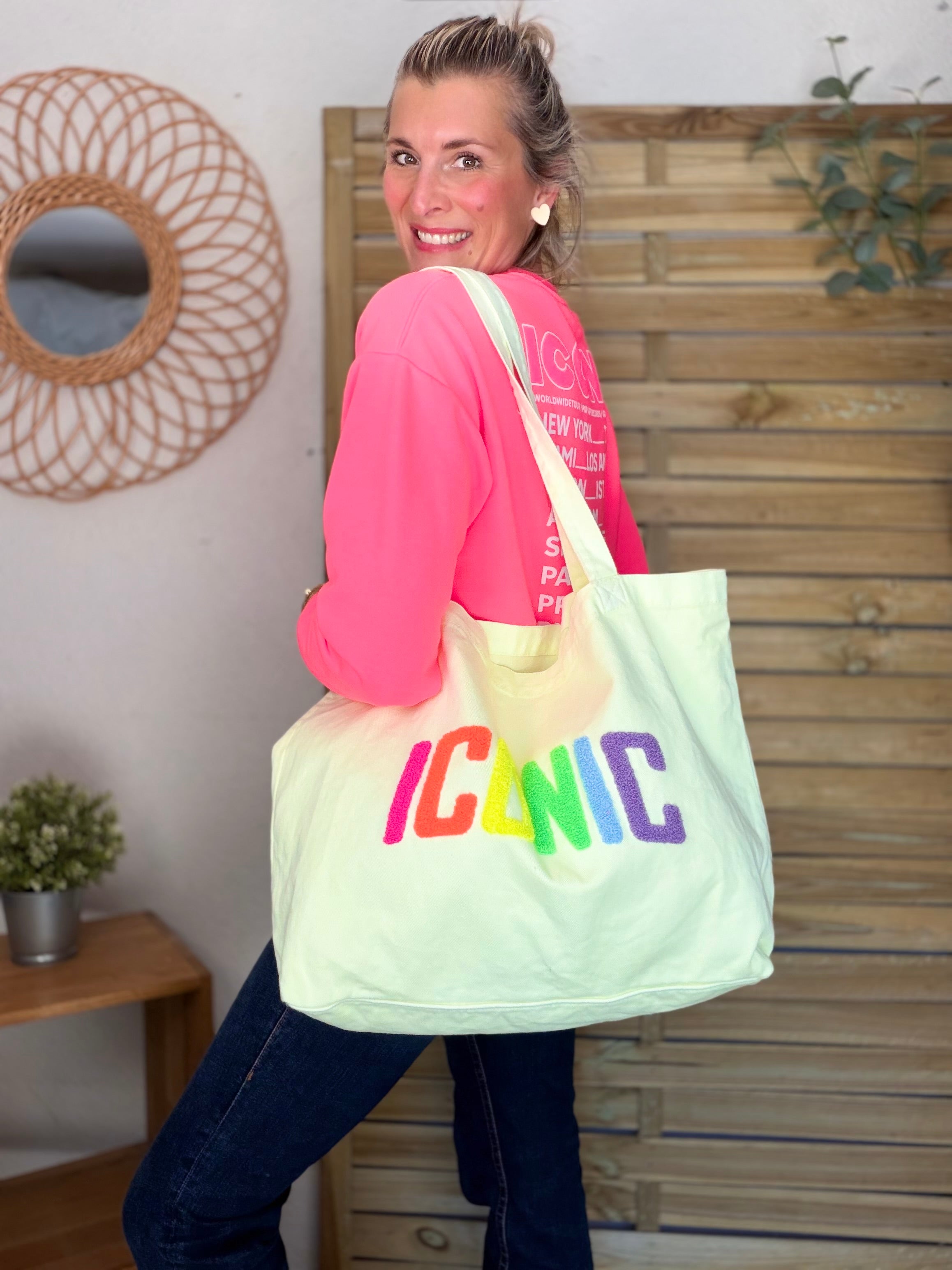 Sweat ICONIC COLINE - Rose fluo