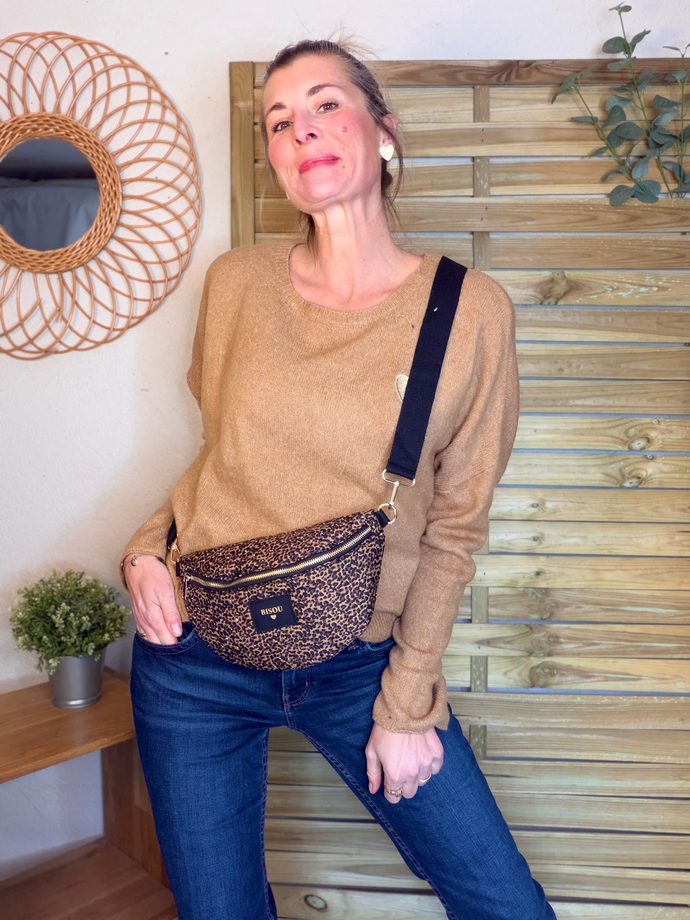 Sac banane avec strass BONNIE - Léo Bisous