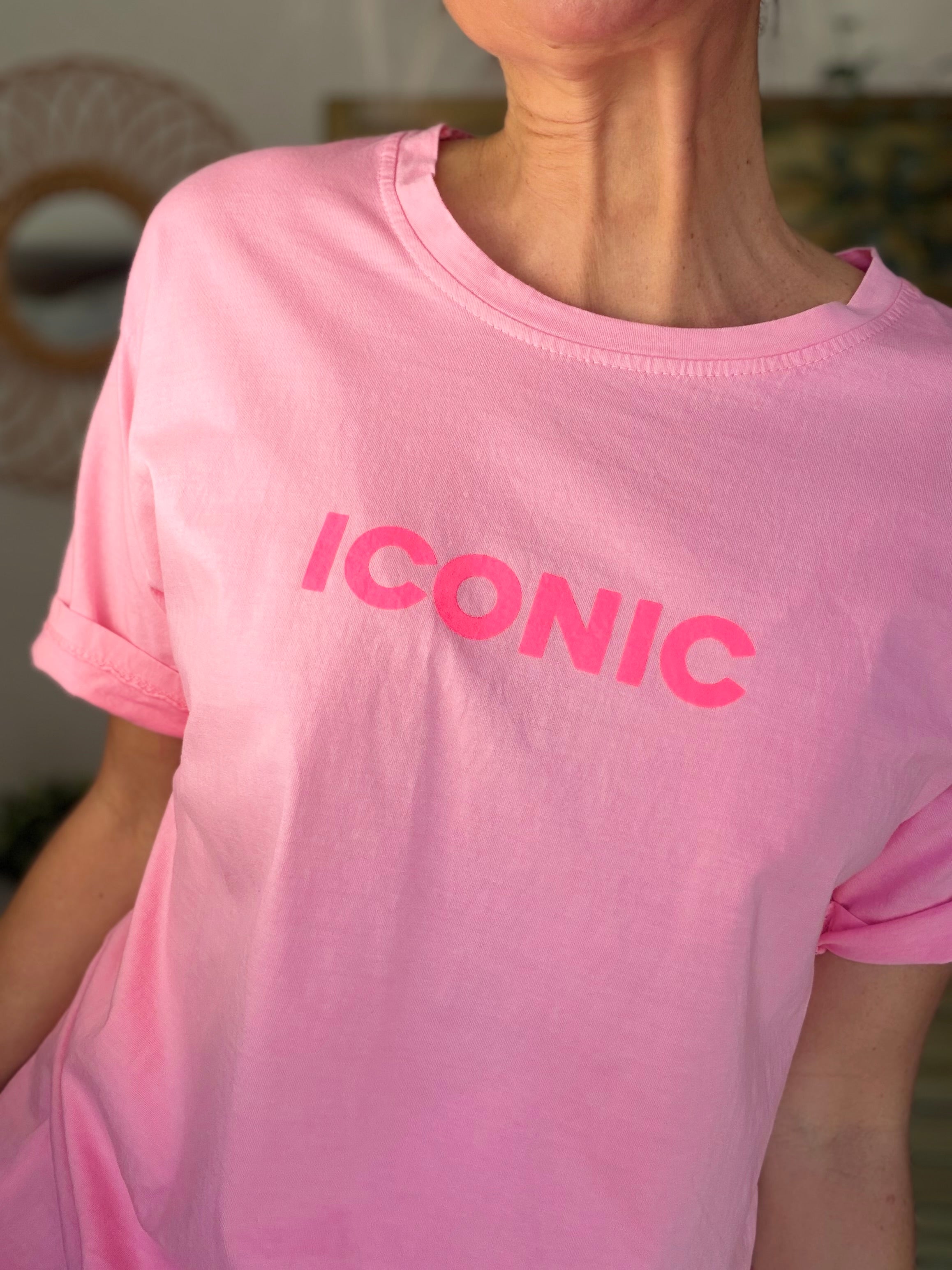 Tee shirt ICONIC DANA Rose bonbon