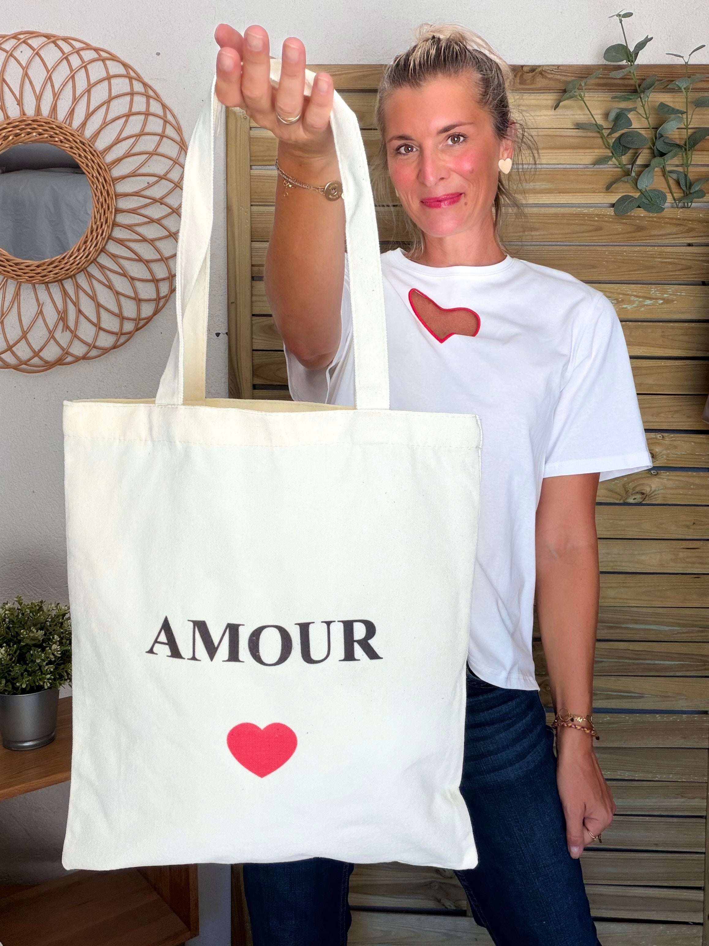 Tote bag LOLITA - AMOUR • BICHETTE • VIE EST BELLE