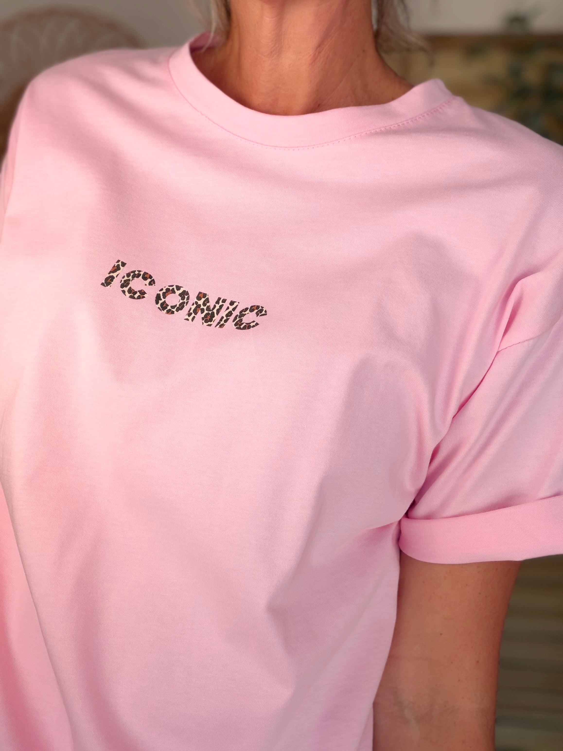 Tee shirt ICONIC Léo LÉONA Rose