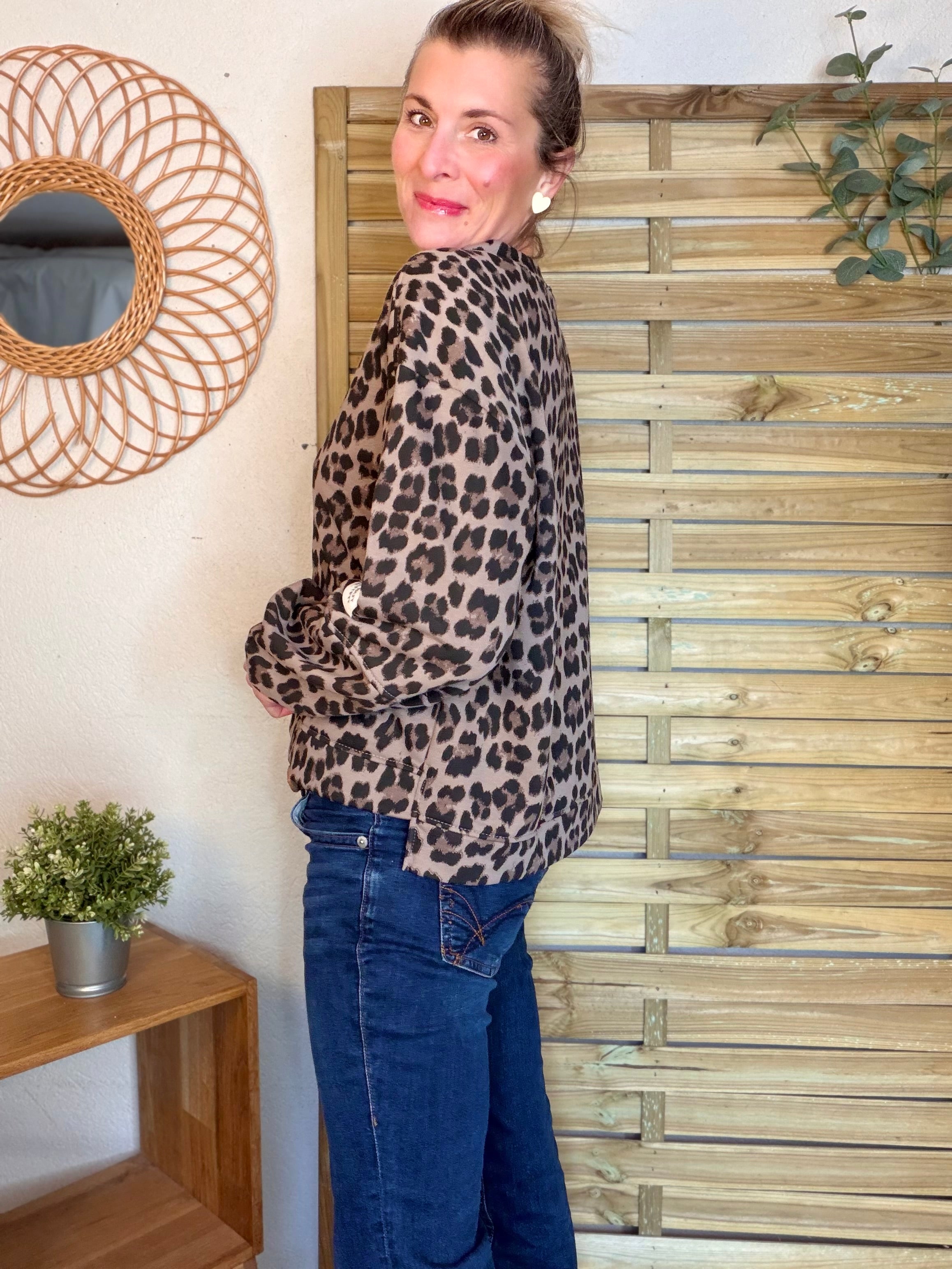 Sweat Léo Taupe MAELLE