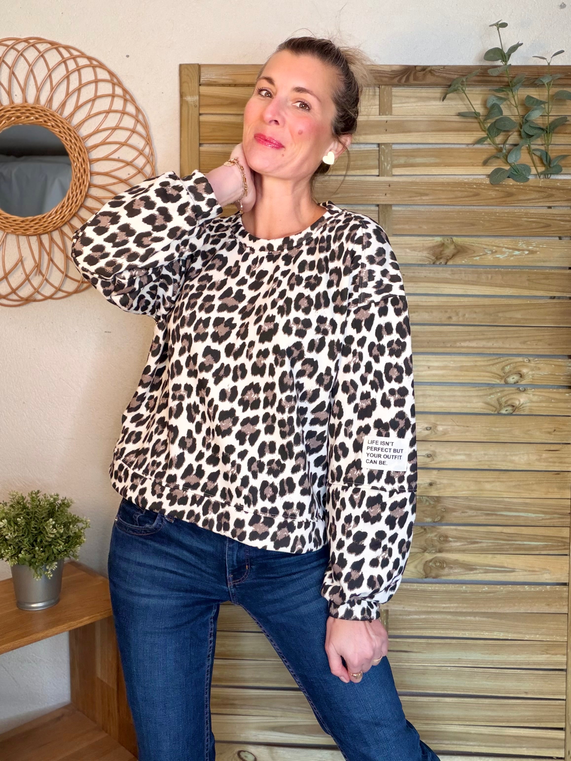 Sweat Léo Beige MAELLE