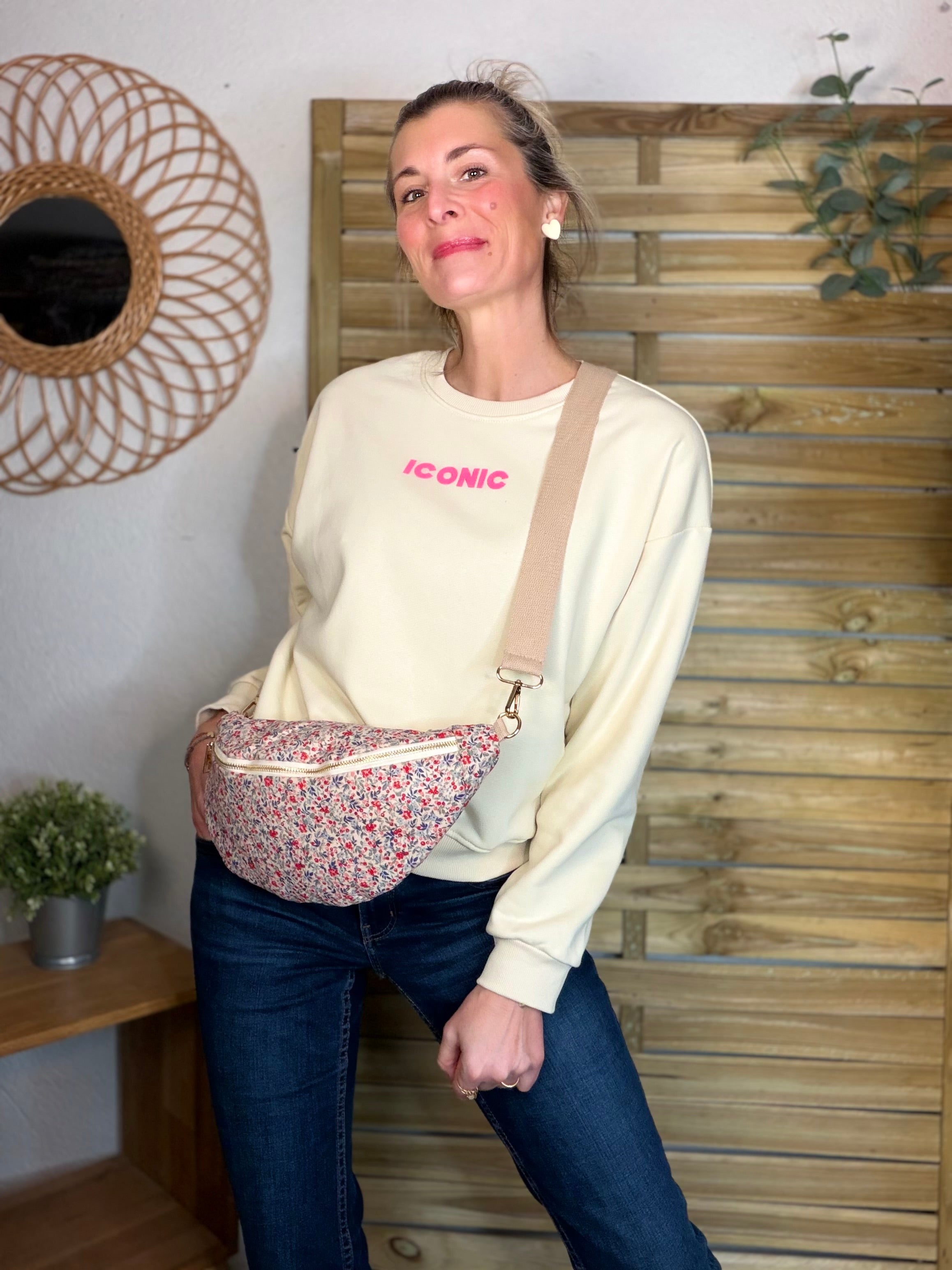 Sweat ICONIC COLINE - Jaune clair