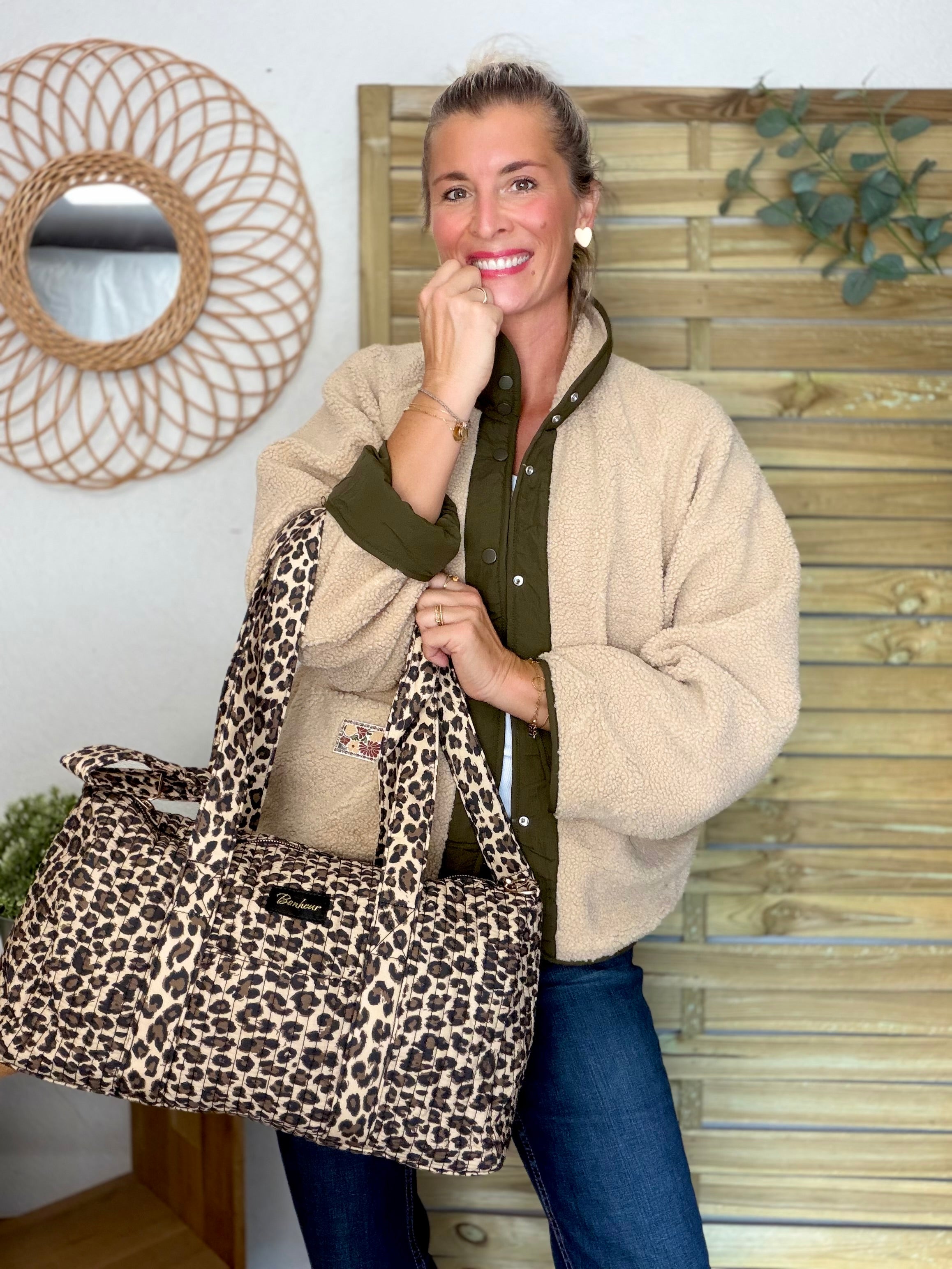 Sac polochon imprimé Léo Bonheur NOA