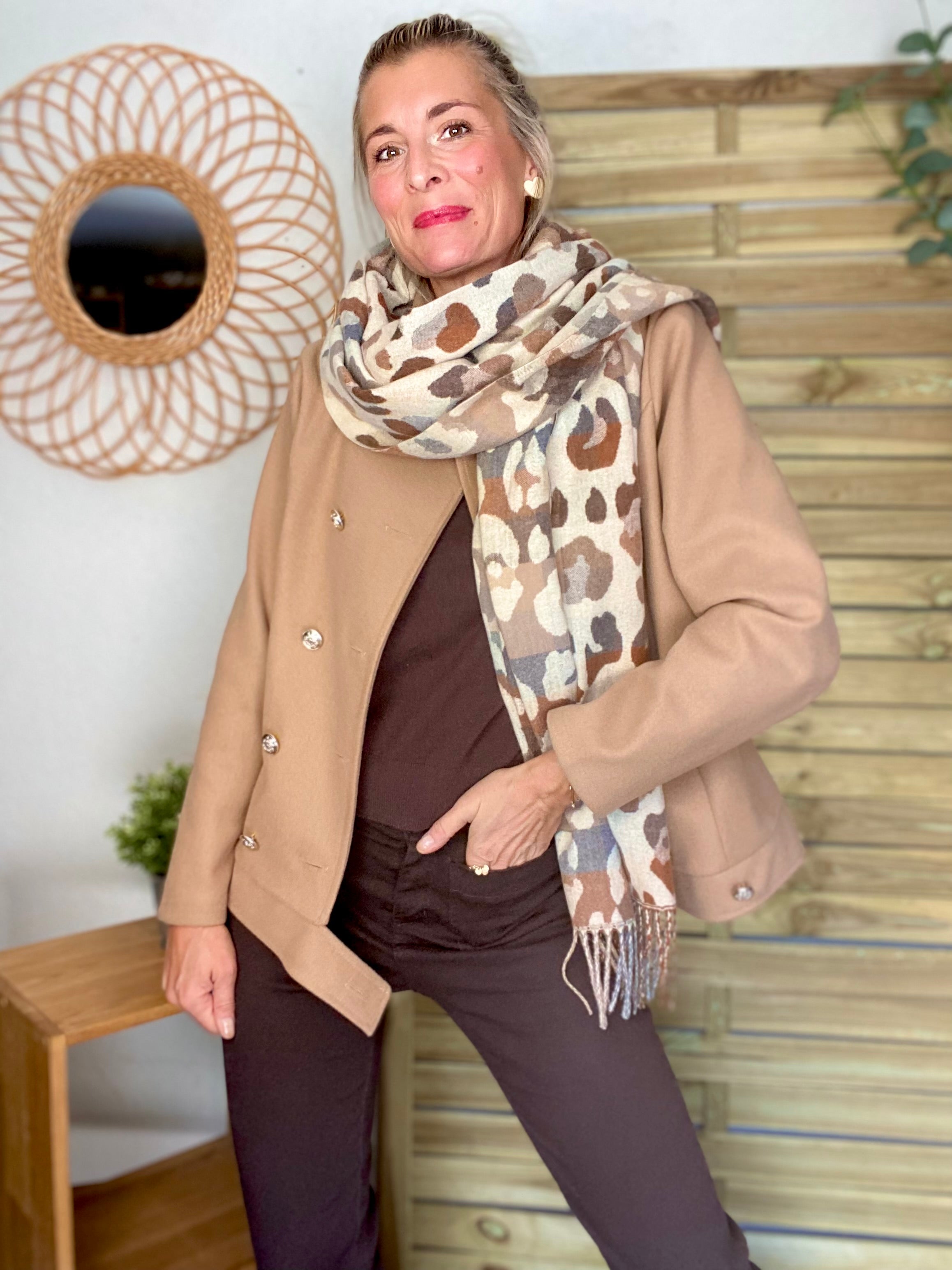 Veste caban légère JACK - Camel clair