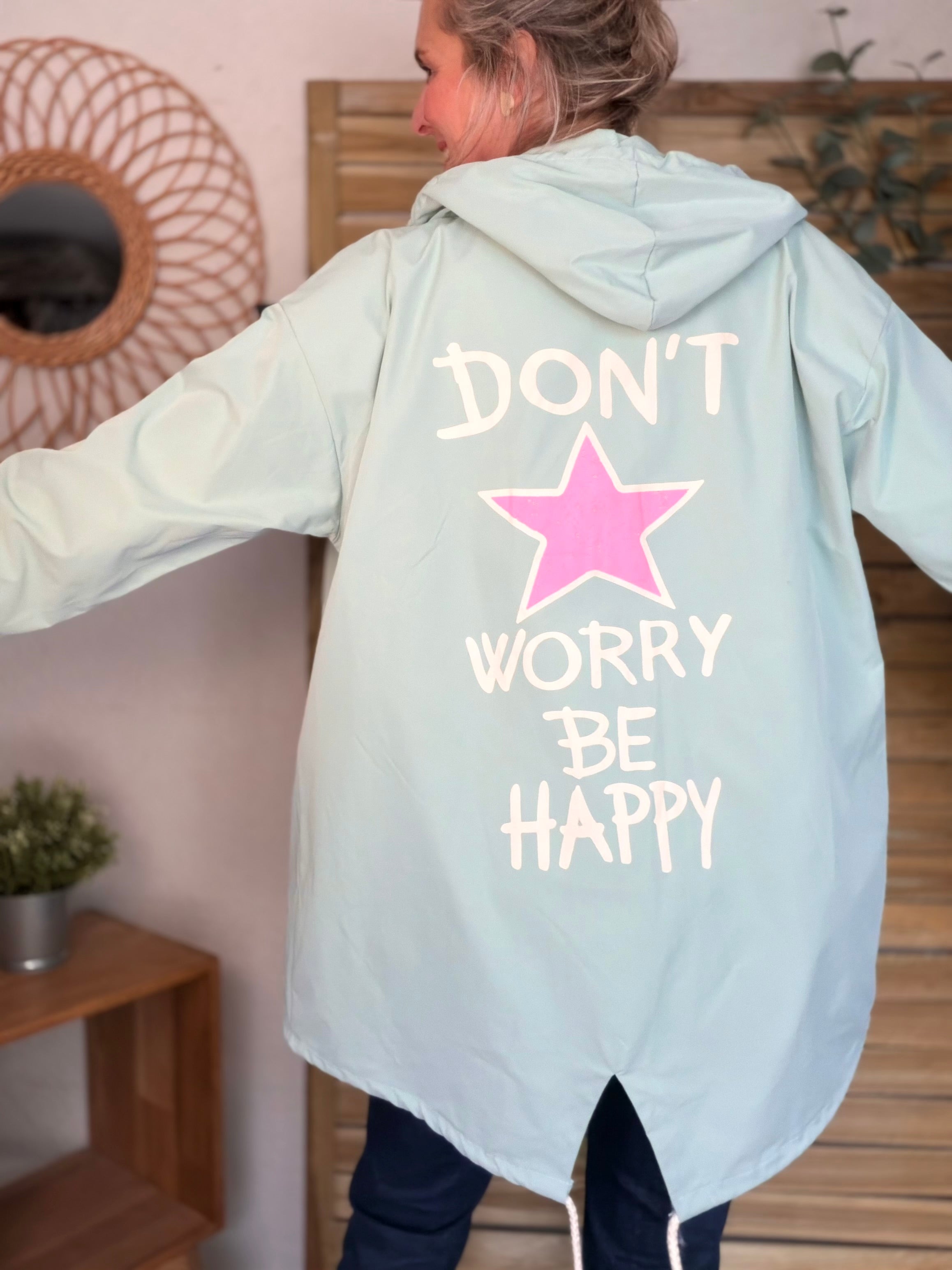 Veste Coupe vent long LESLIE - Vert d'eau