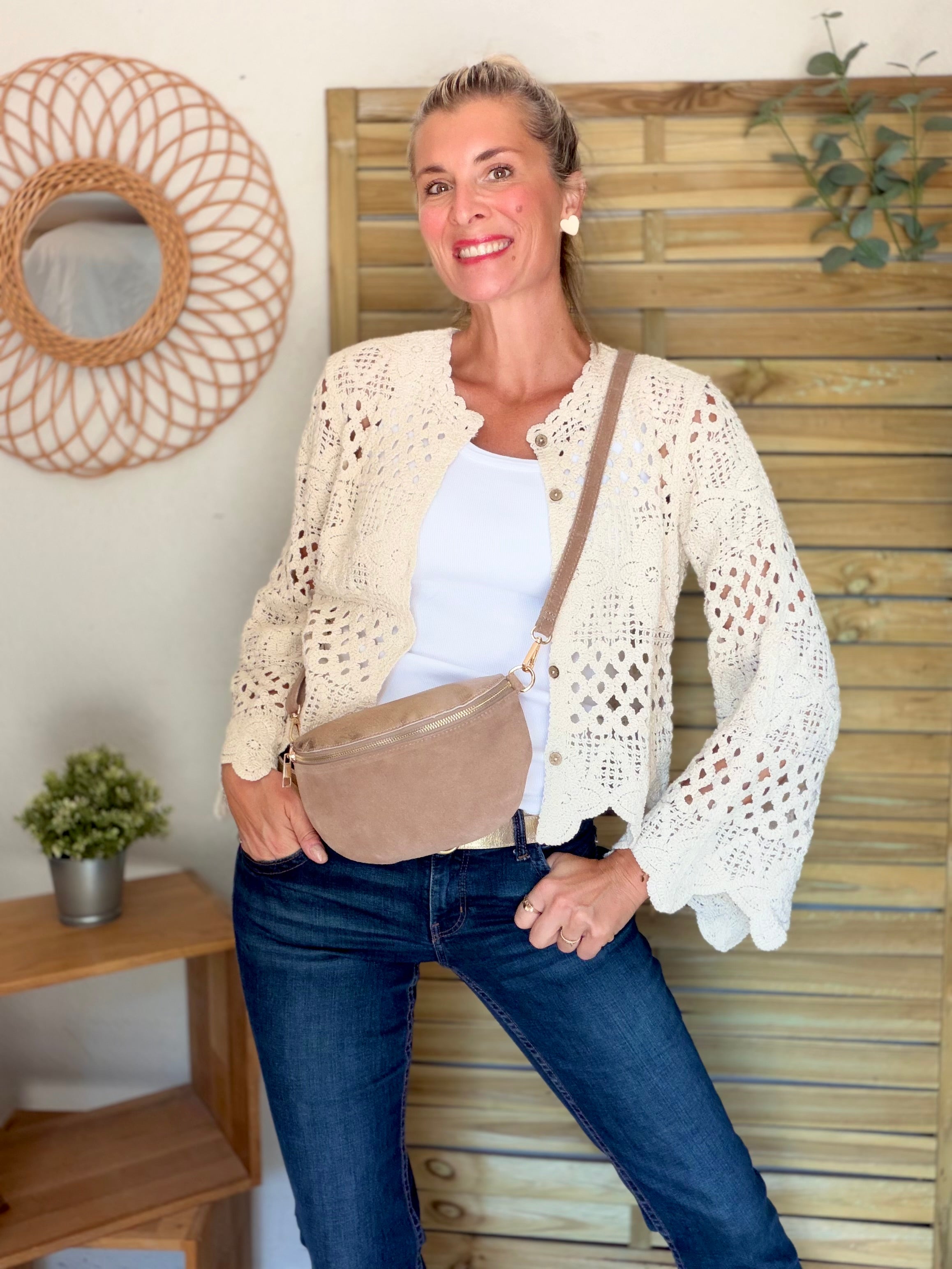 ⚡️ ARRIVAGE - Gilet en crochet PACOME écru